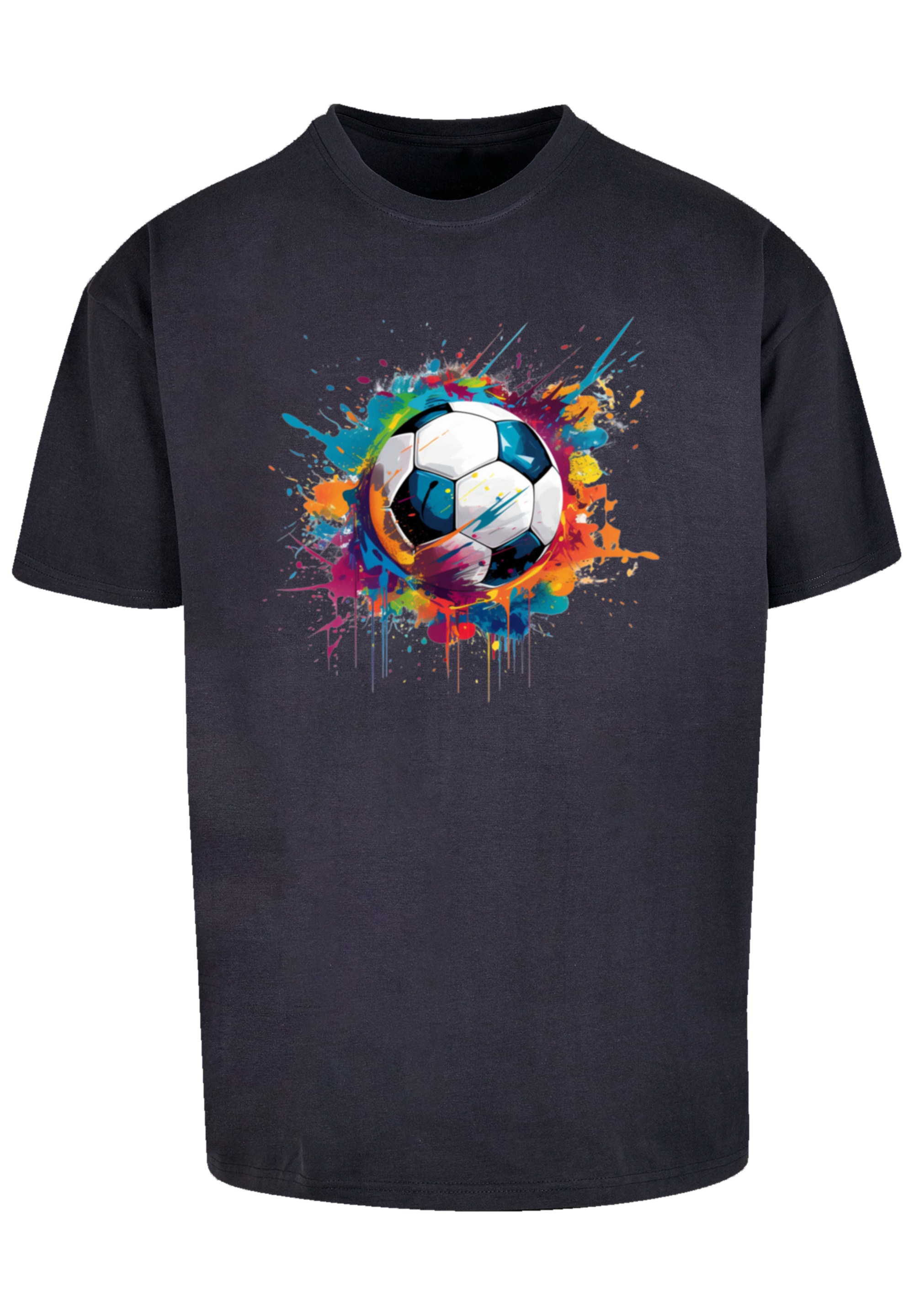 F4NT4STIC T-Shirt »Bunte Fußball Grafik«, Premium Qualität