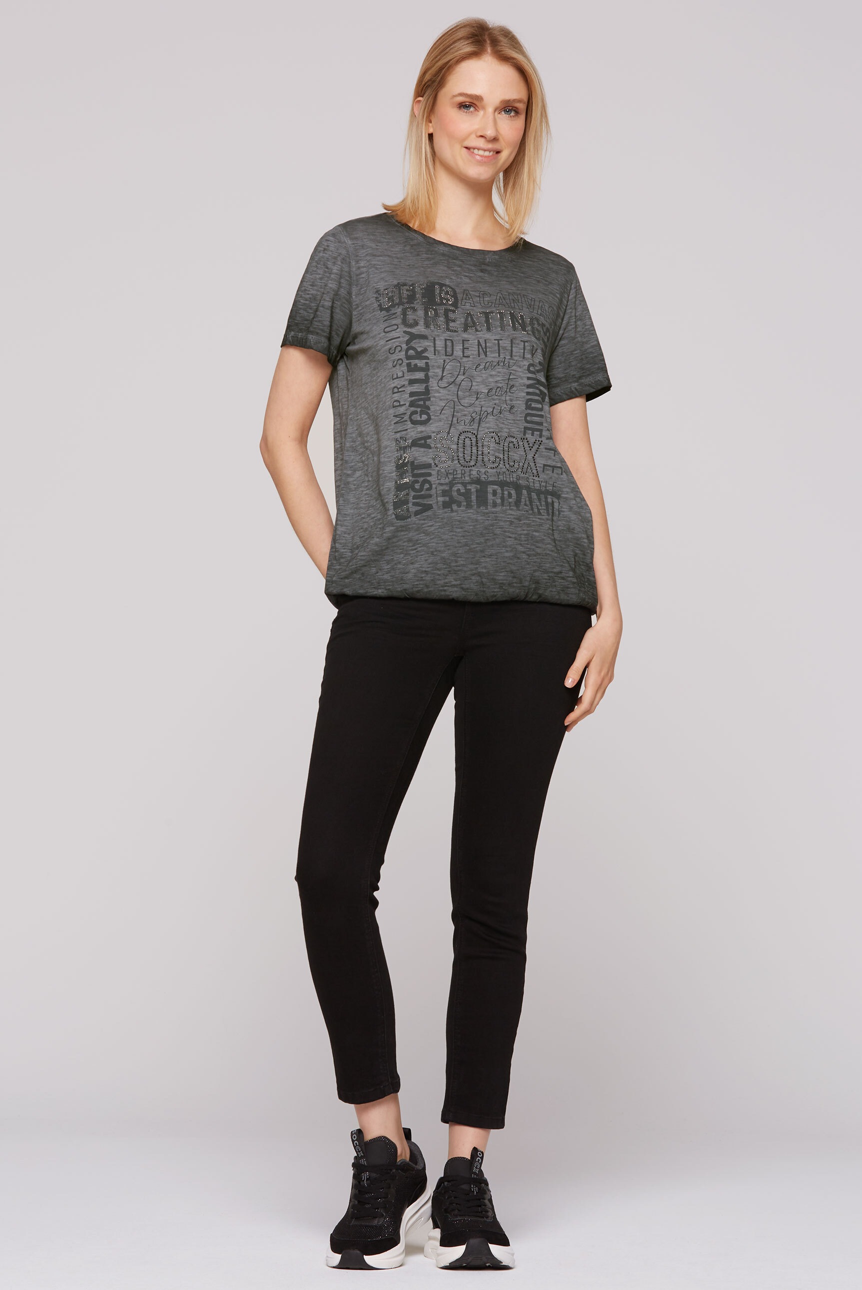 SOCCX Rundhalsshirt, aus Baumwolle