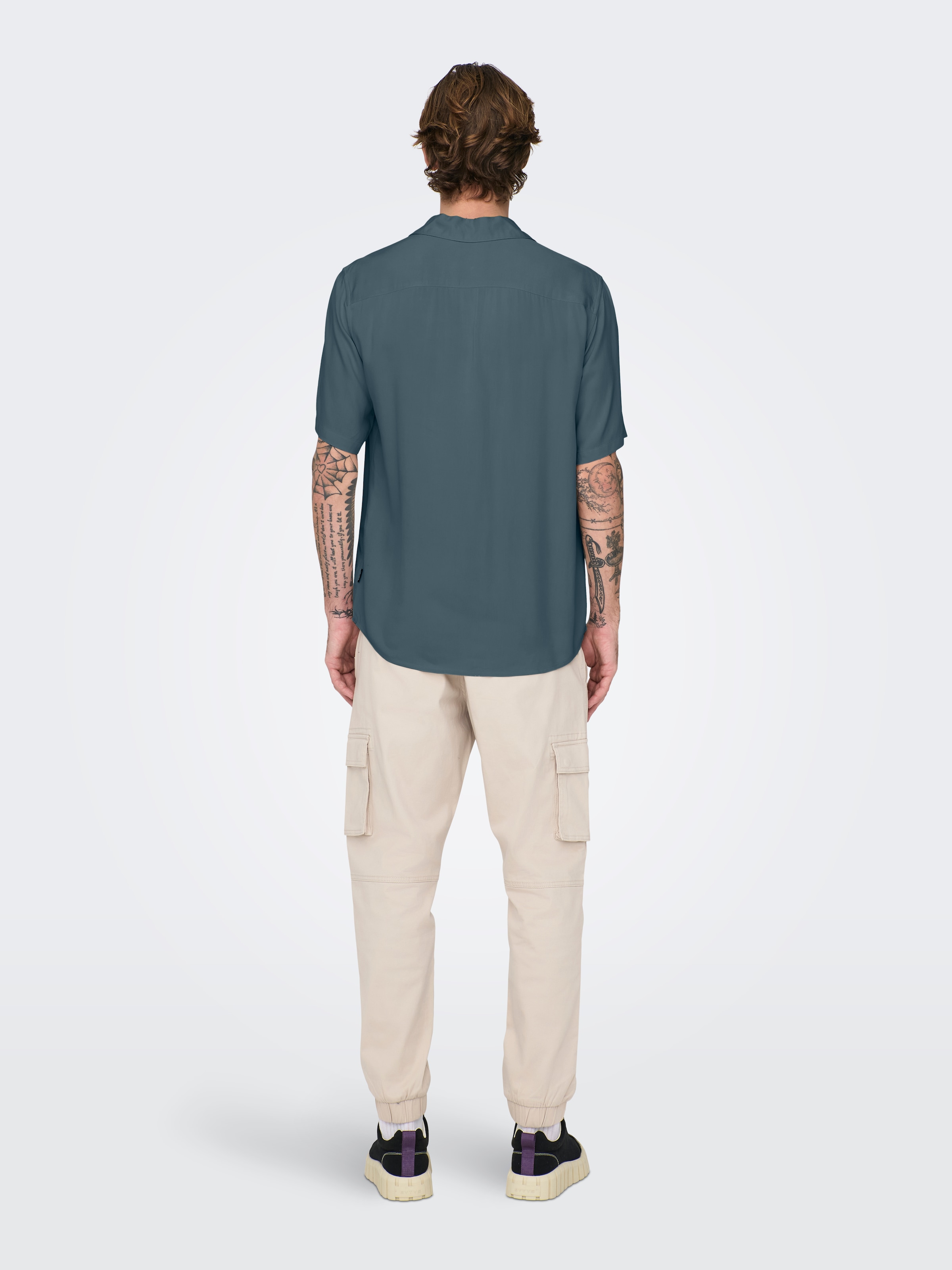 ONLY & SONS Kurzarmhemd »ONSDASH LIFE REG VISC RES SS SHIRT«