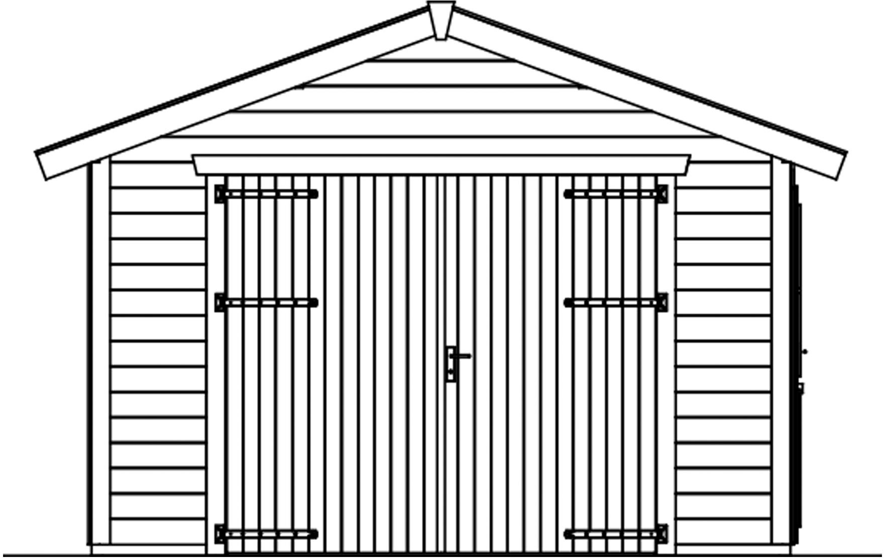 Skanholz Garage »Varberg 1«, 370 x 525 cm