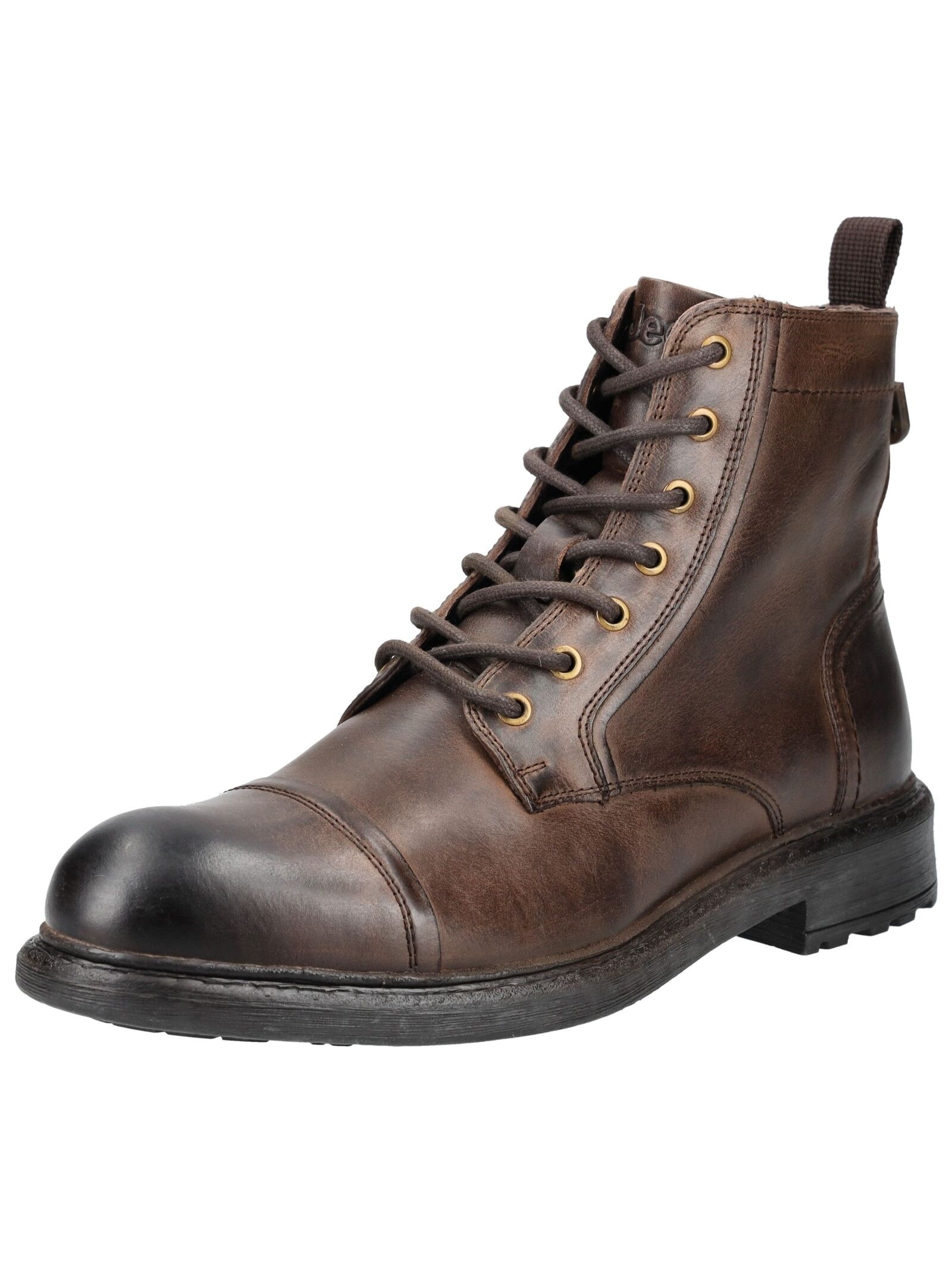 Jeep Schnürstiefelette "Jeep Stiefelette Leder" günstig online kaufen