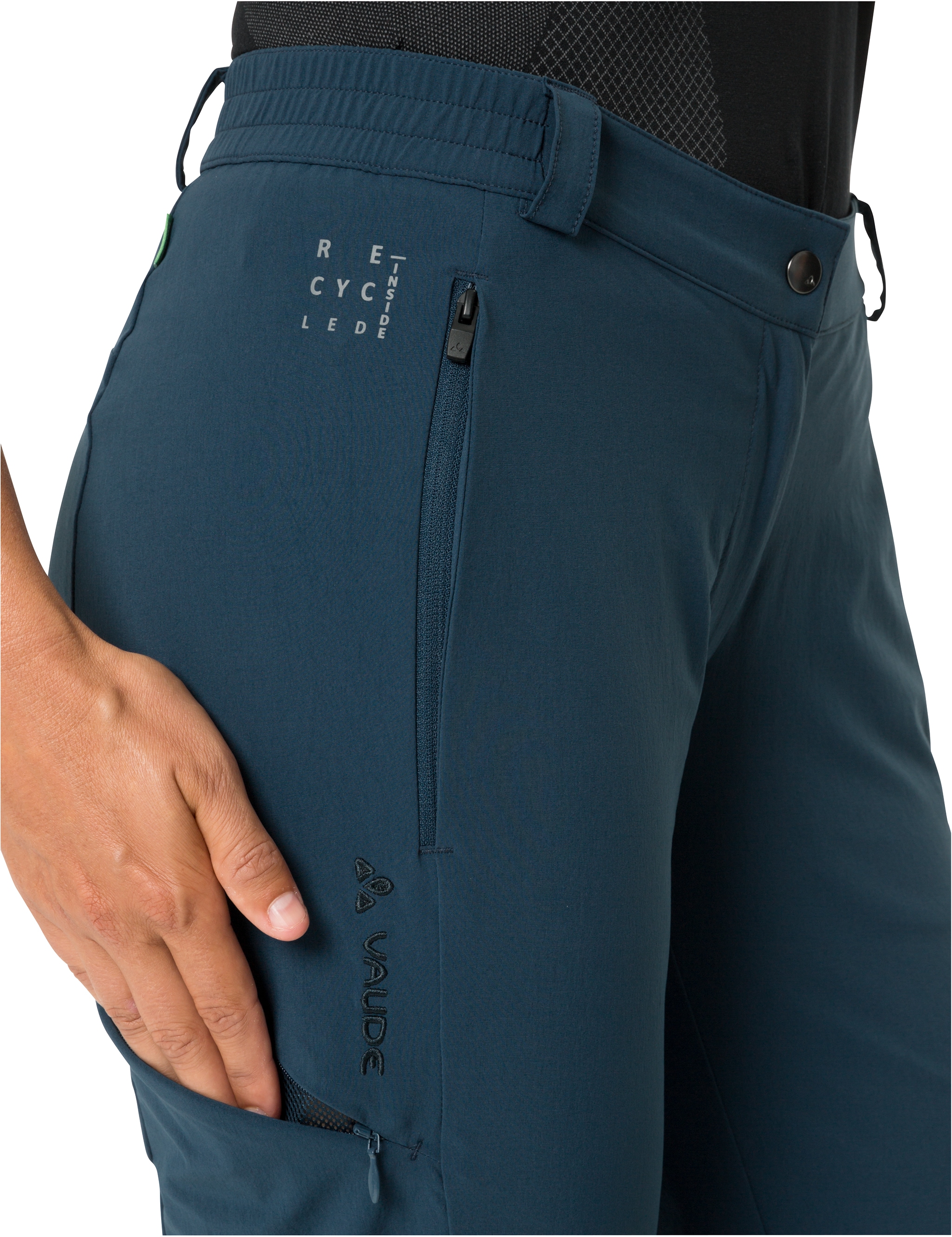 VAUDE Radhose »WOMEN'S YARAS 3/4 PANTS«, (1 tlg.), Reflektierende Elemente