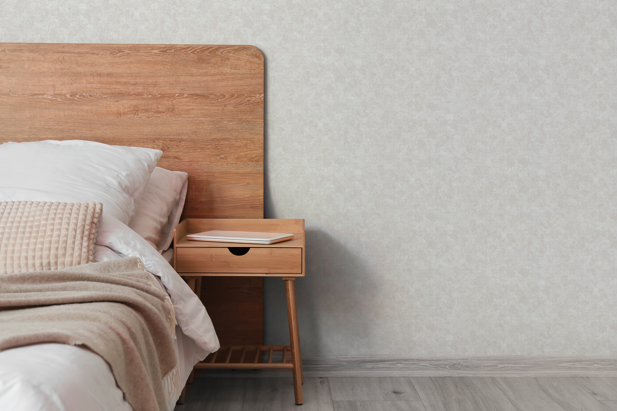 A.S. Création Vliestapete "Attractive 3 Soft Concrete Uni" matt uni aufgeschäumt Beige und Grau, leichter Glanz, fein strukturiert