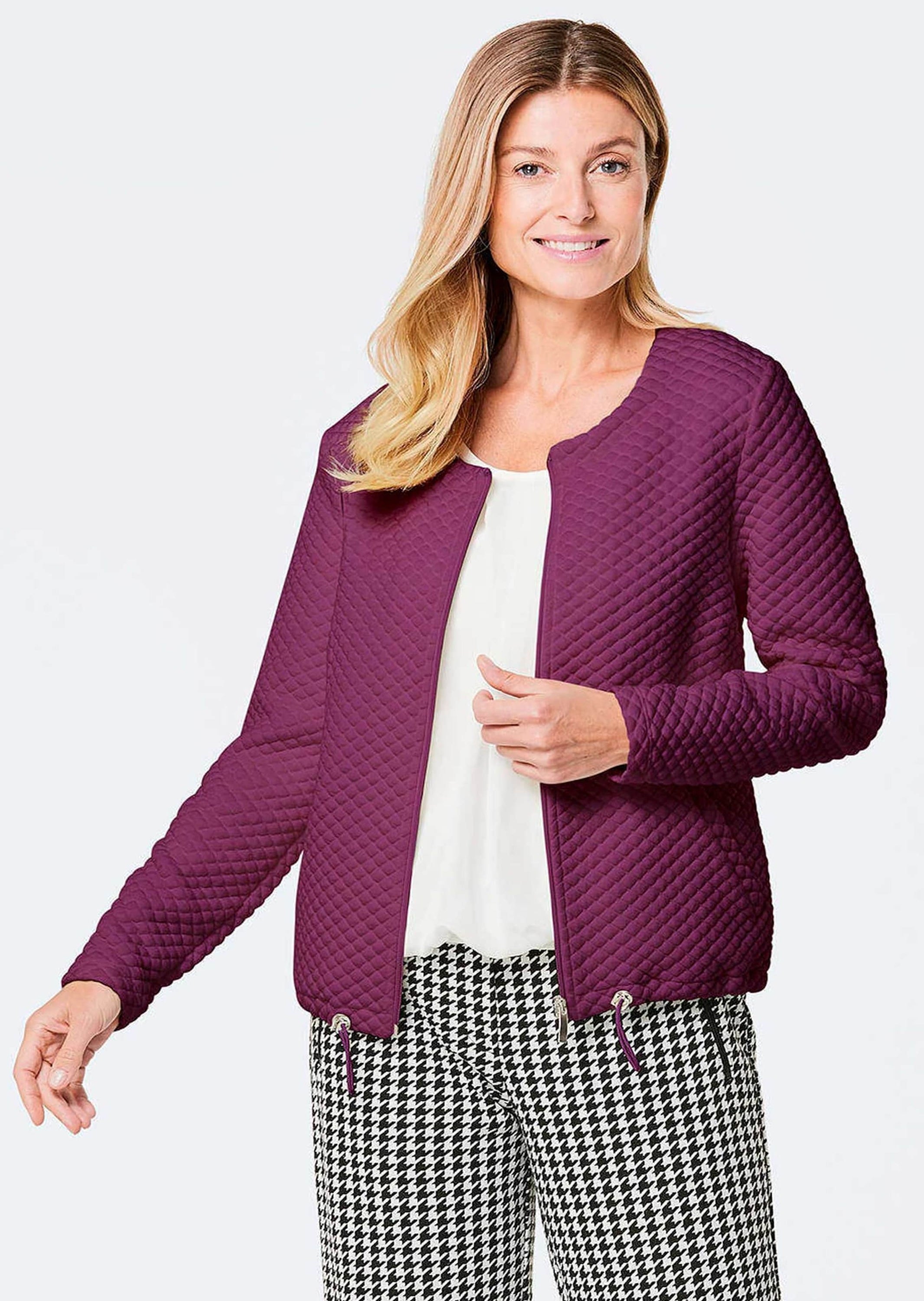 GOLDNER Sommerjacke »Kurzgröße Jacke« Mit Gummibändchen am Saum