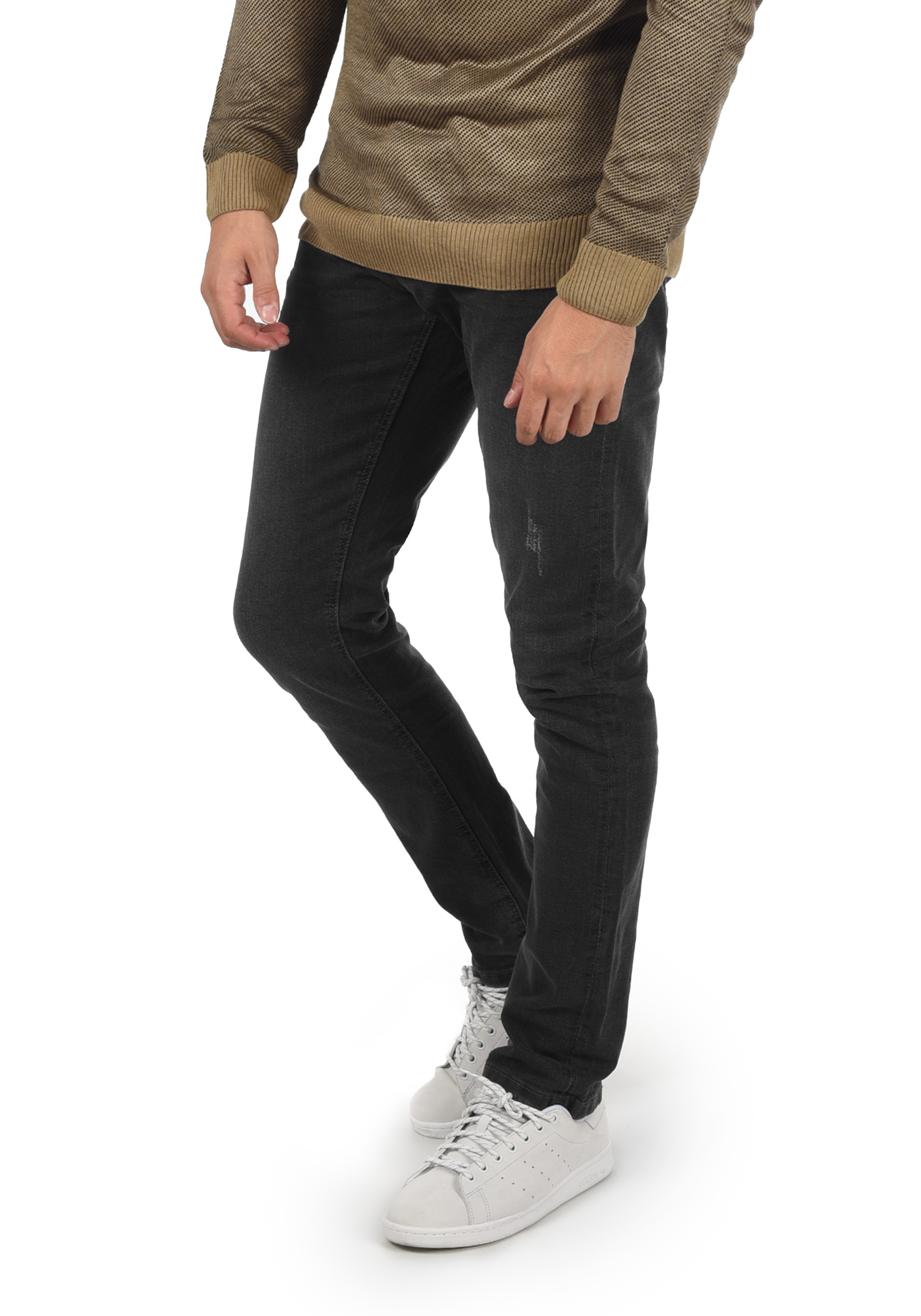 Indicode 5-Pocket-Jeans IDAldersgate Denim Hose mit dekorativen Knitterfalt günstig online kaufen