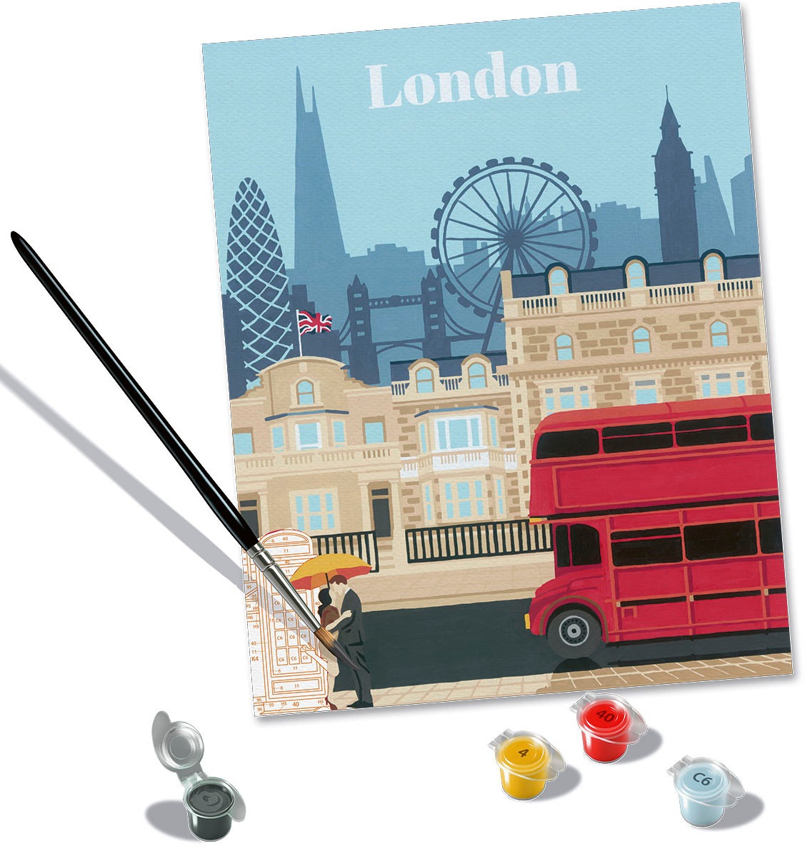 Ravensburger Malen nach Zahlen »CreArt, Colorful London«, Made in Europe; FSC®- schützt Wald - weltweit