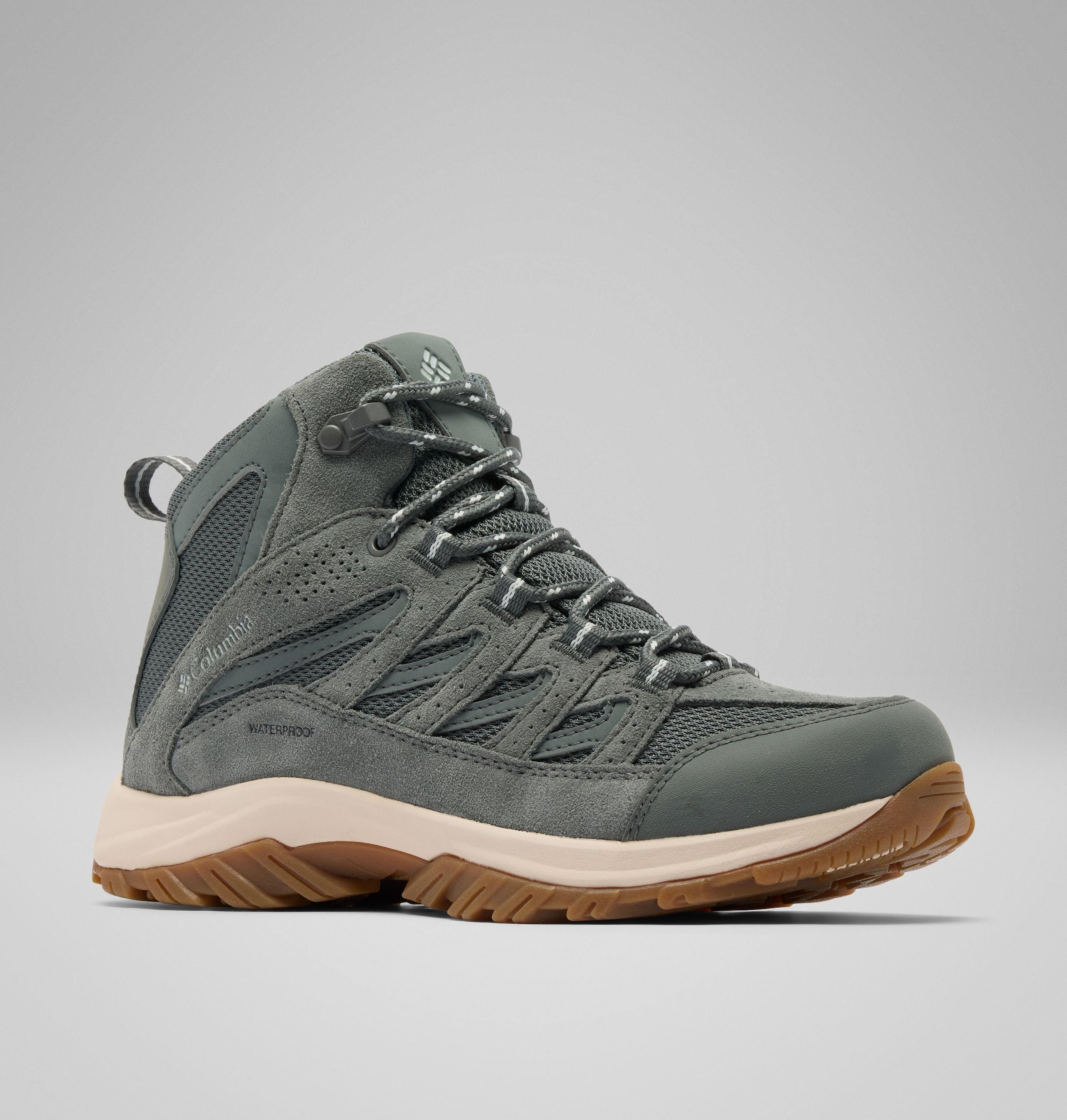 Columbia Wanderschuh "CRESTWOOD™ MID WATERPROOF" knöchelhohe Form, wasserdichte Ausführung, profilierte Gummilaufsohle