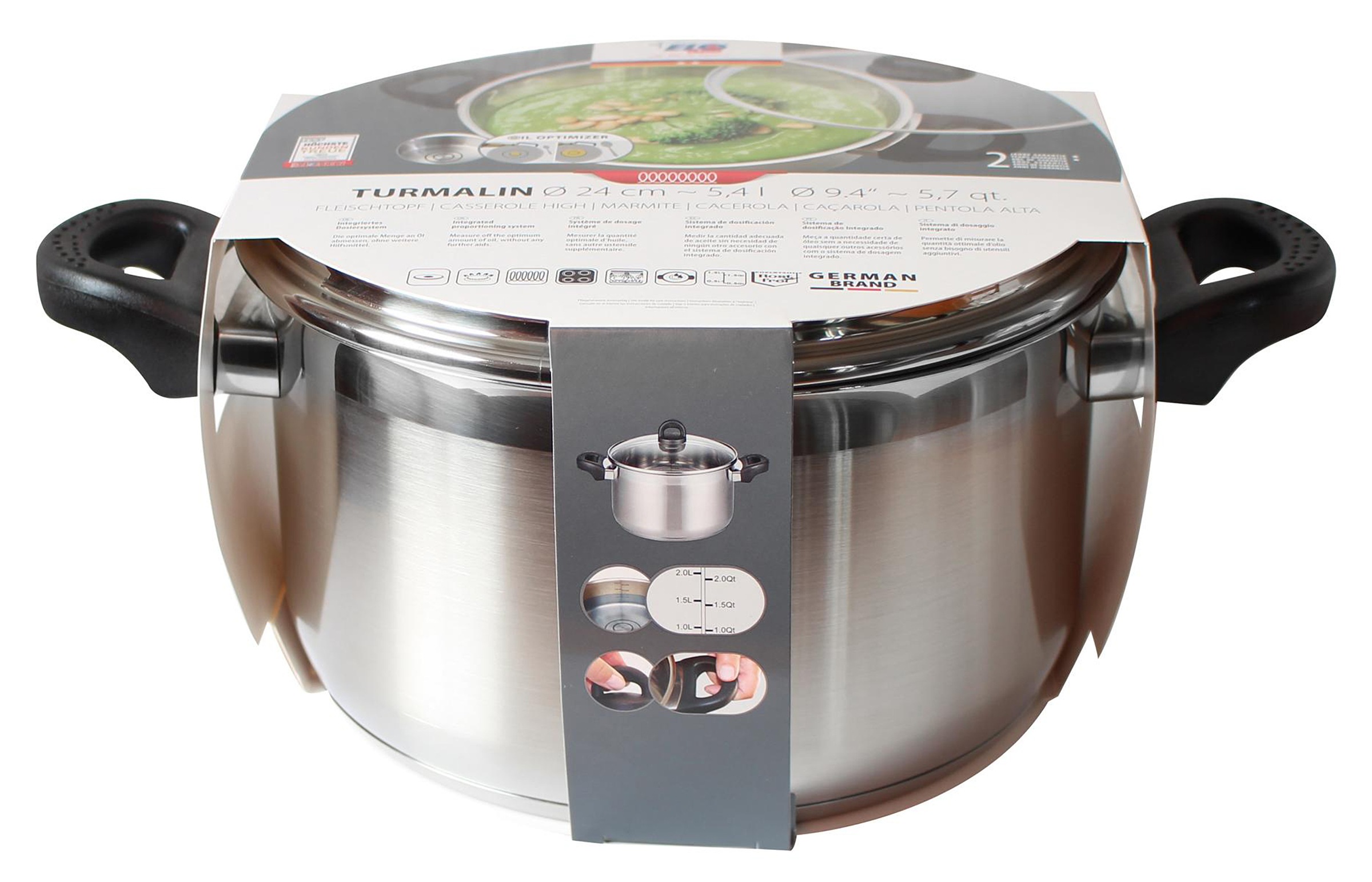 Elo Basic Kochtopf »Turmalin« 1 tlg. Edelstahl | Kunststoff