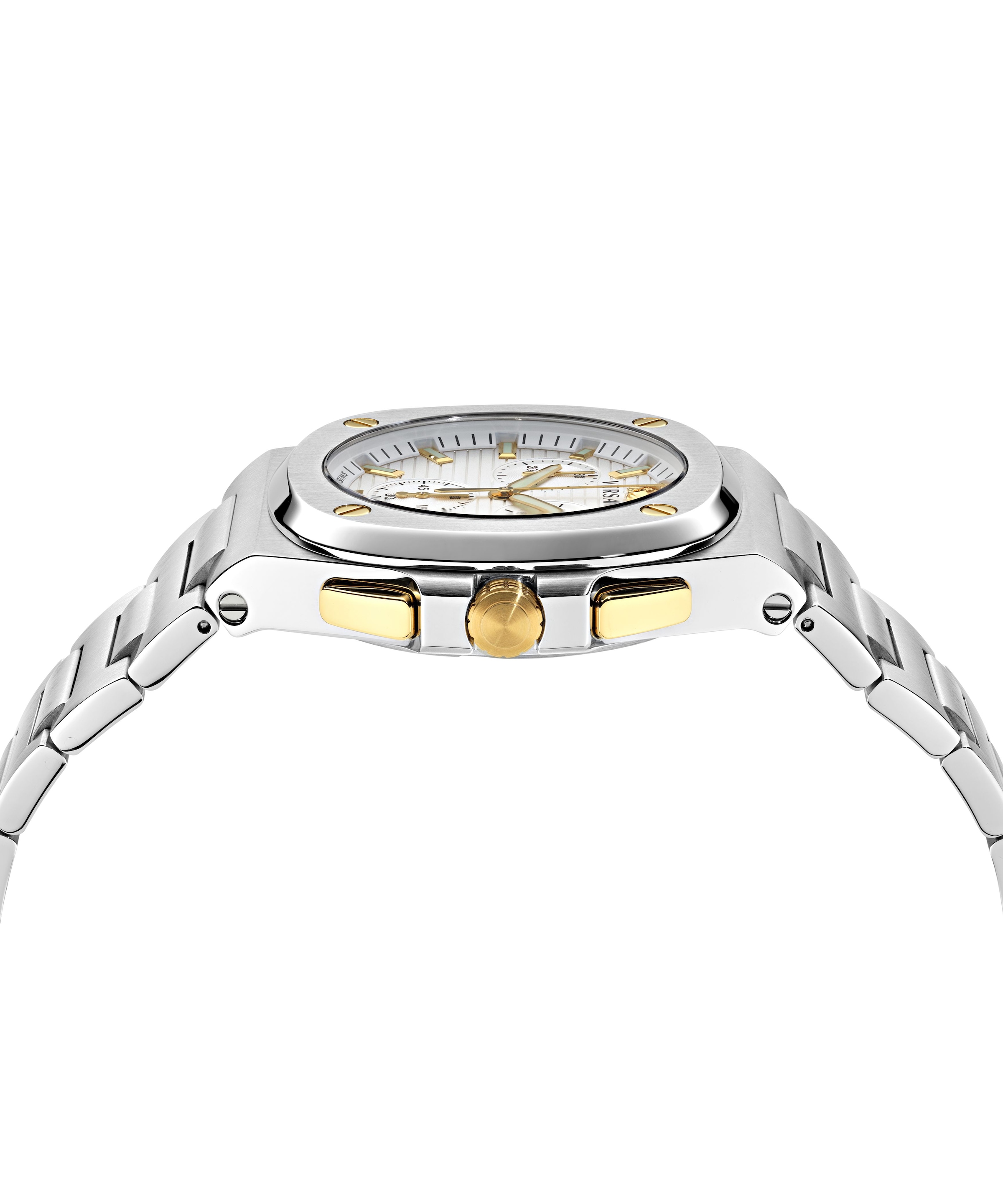 Versace Chronograph »TOLOMEO CHRONO« Quarzuhr, Armbanduhr, Herrenuhr, Swiss Made, Edelstahlarmband, analog