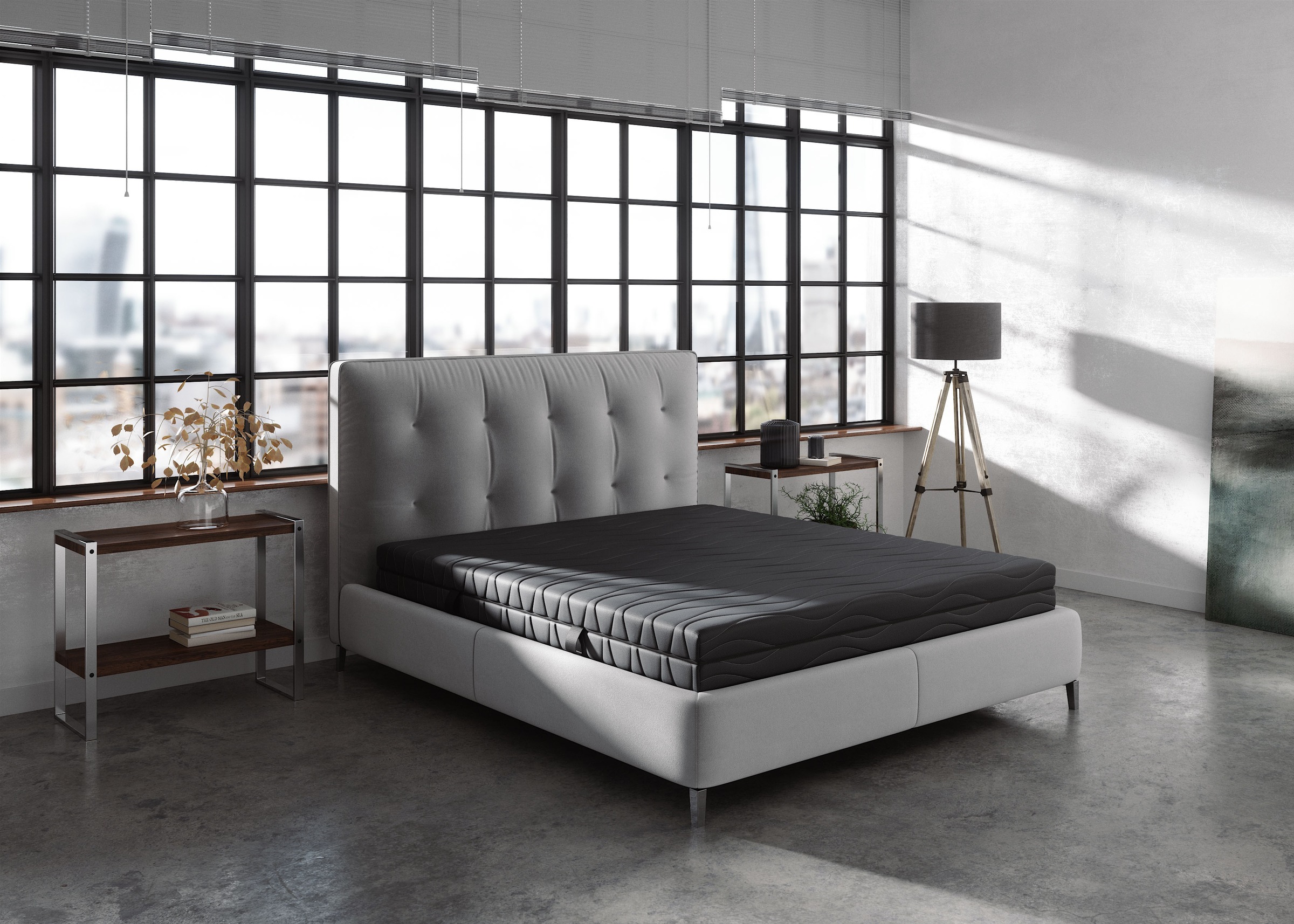 Thumbnail - my home Taschenfederkernmatratze "Black Diamond Comfort, Matratze 90x200, 140x200 cm & weitere Größen" 20 cm hoch 500 Fe...