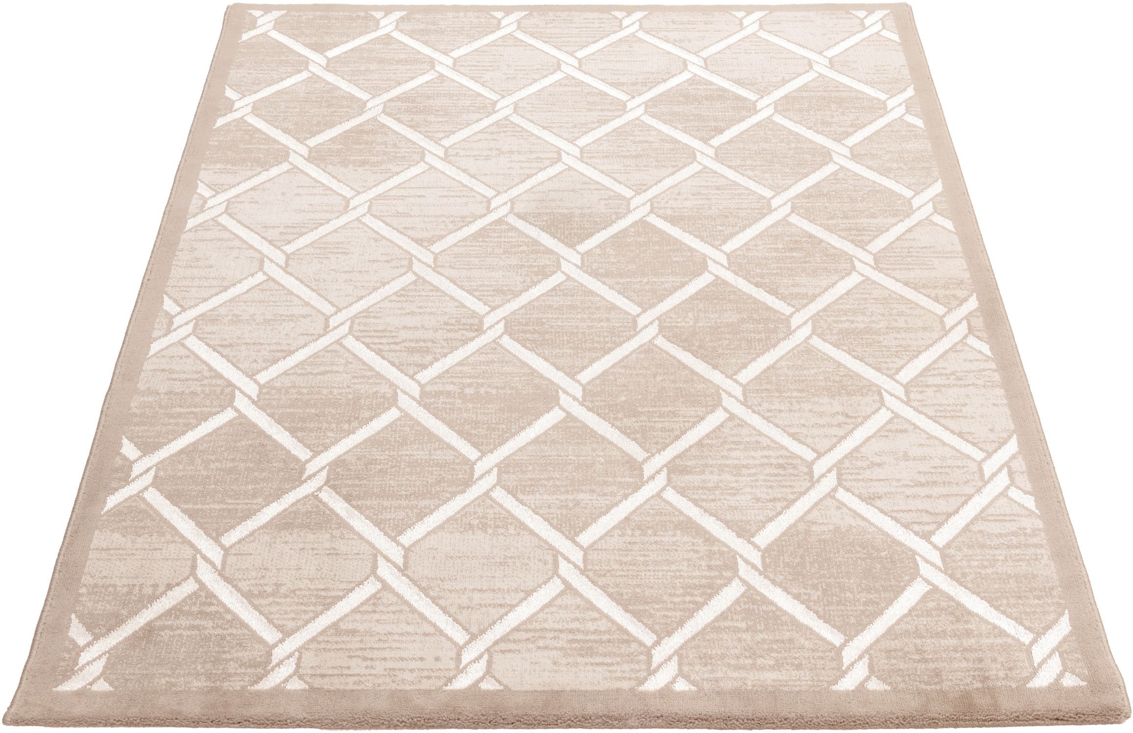 Sehrazat Teppich »Lara 700«, rechteckig, auf Glanz, Wohnzimmer | Rechnung Hoch-Tief-Struktur, BAUR mit