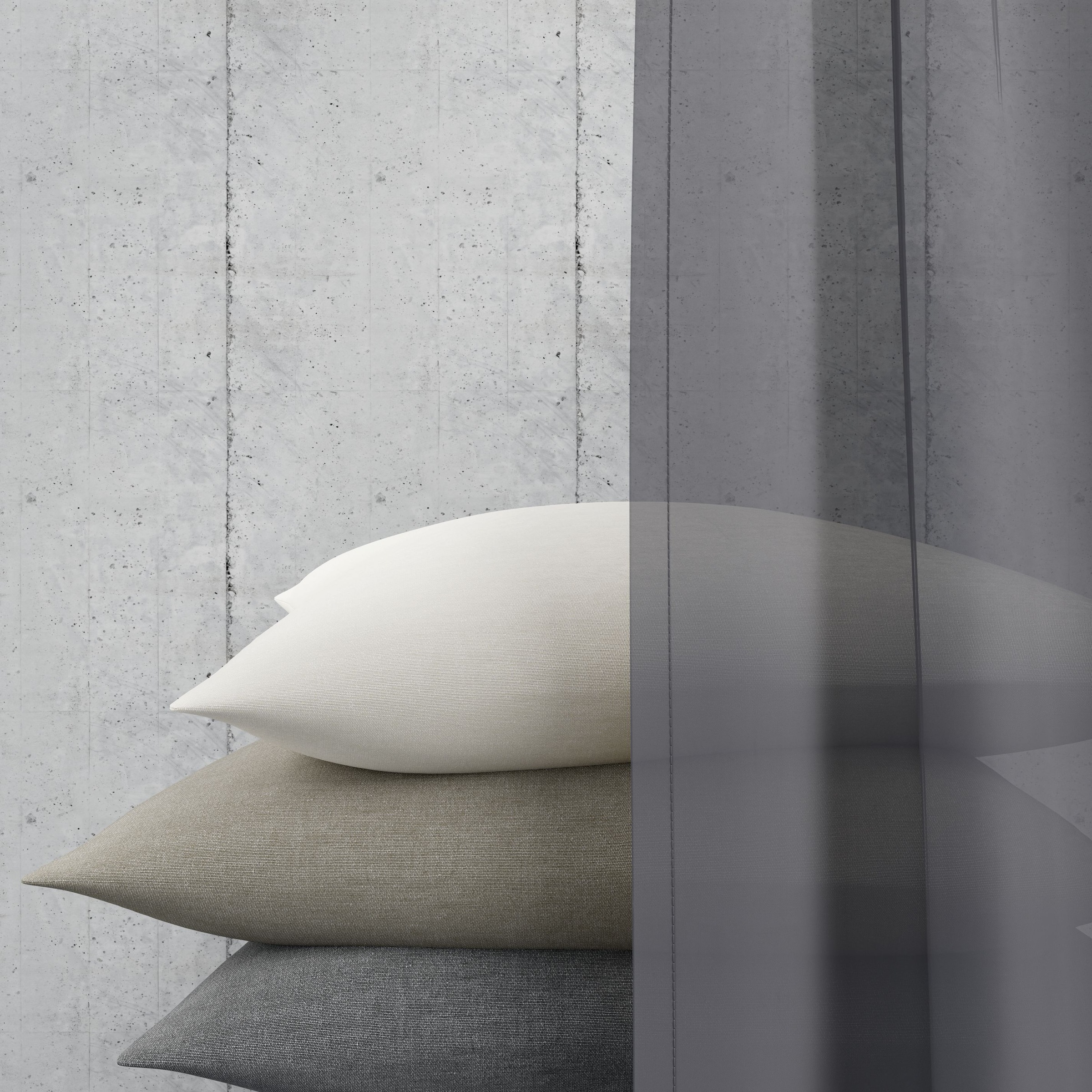 Neutex for you! Vorhang nach Maß »EVA«, (1 St.), Uni-Voile mit elegantem Glanz