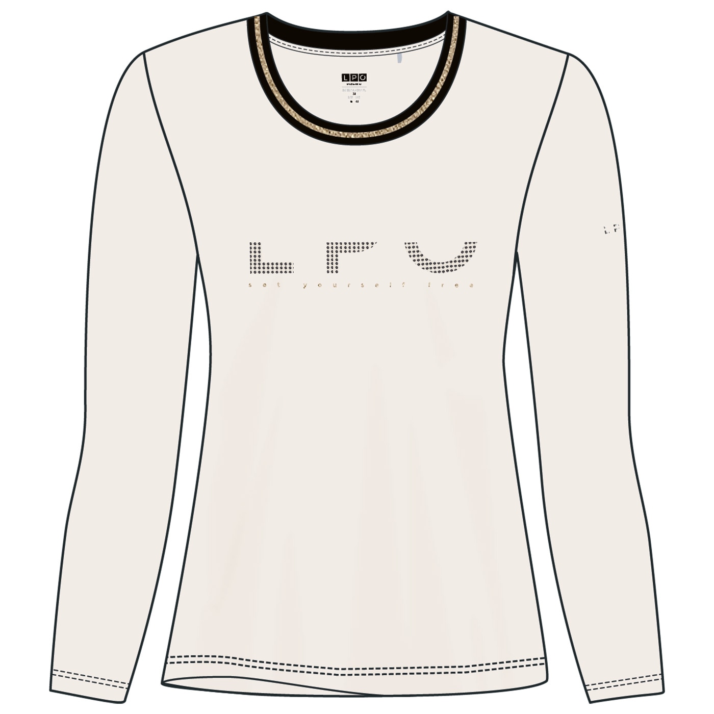 LPO Funktionsshirt »Liddy« Strass-Druck
