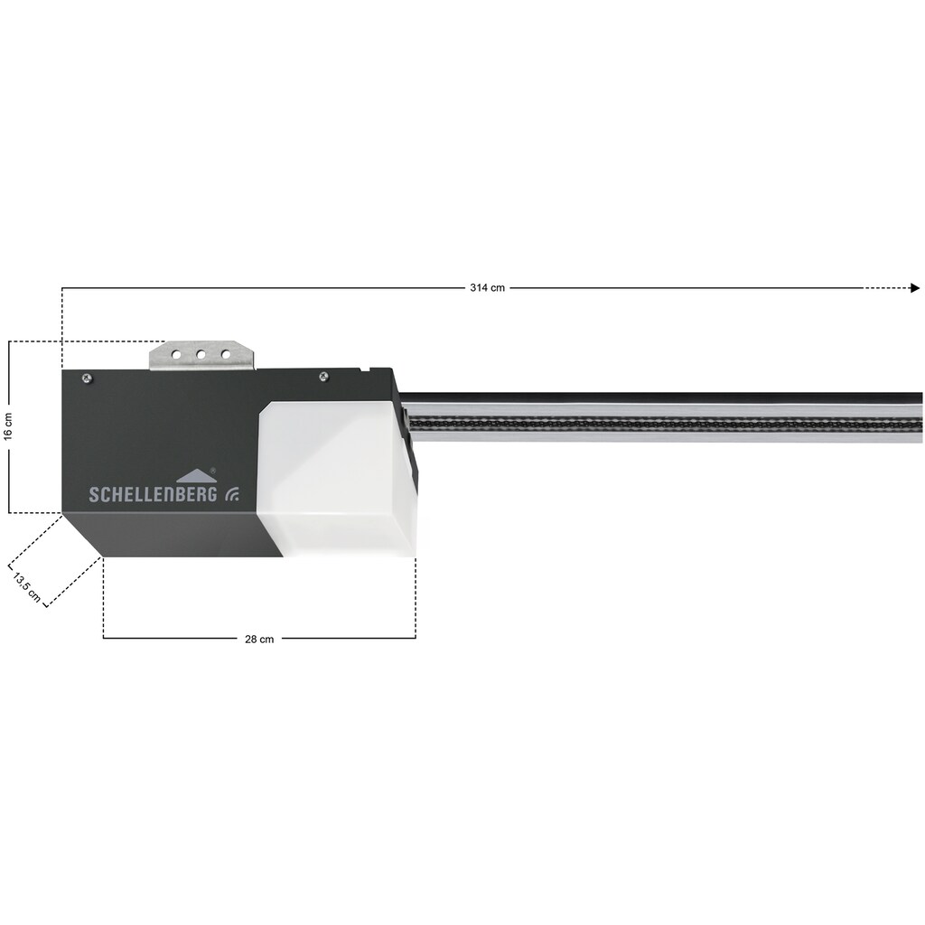 SCHELLENBERG Garagentorantrieb »GaragentorantriebSmart DRIVE M«, (1 tlg.)