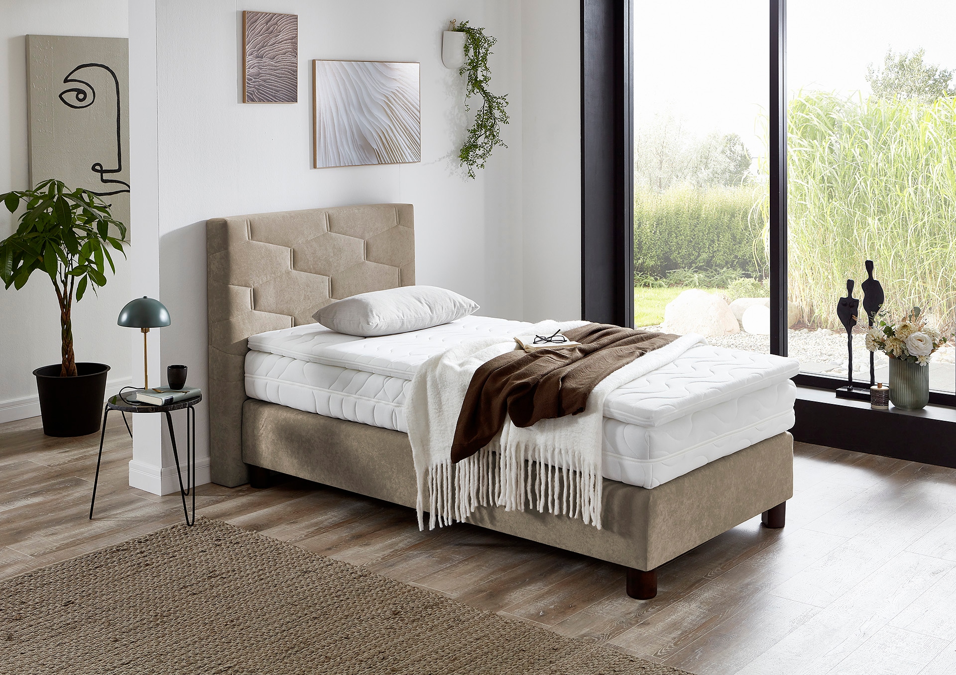 Westfalia Schlafkomfort Boxspringbett wahlweise mit Topper