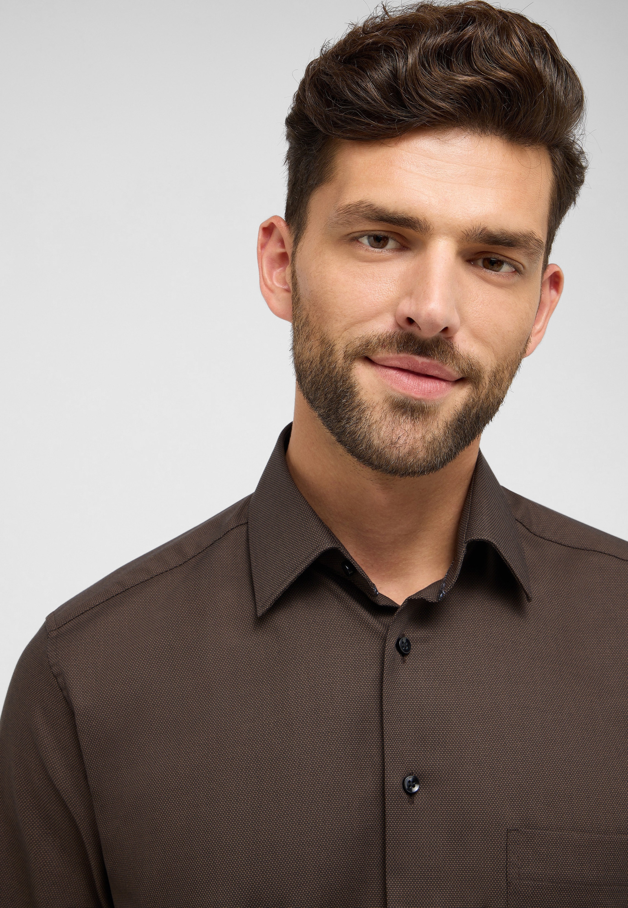 Eterna Langarmhemd »MODERN FIT«, NON IRON (bügelfrei)