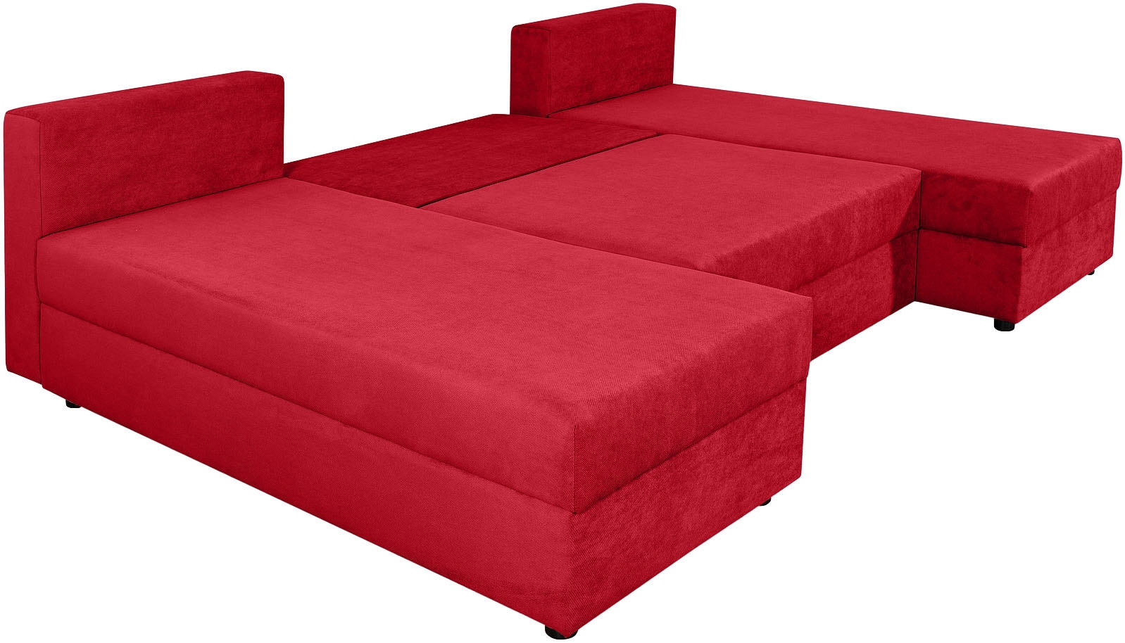 COLLECTION AB Wohnlandschaft »Pico U-Form«, Wohnlandschaft,2 X Ottomane,Polyätherschaum Polsterung