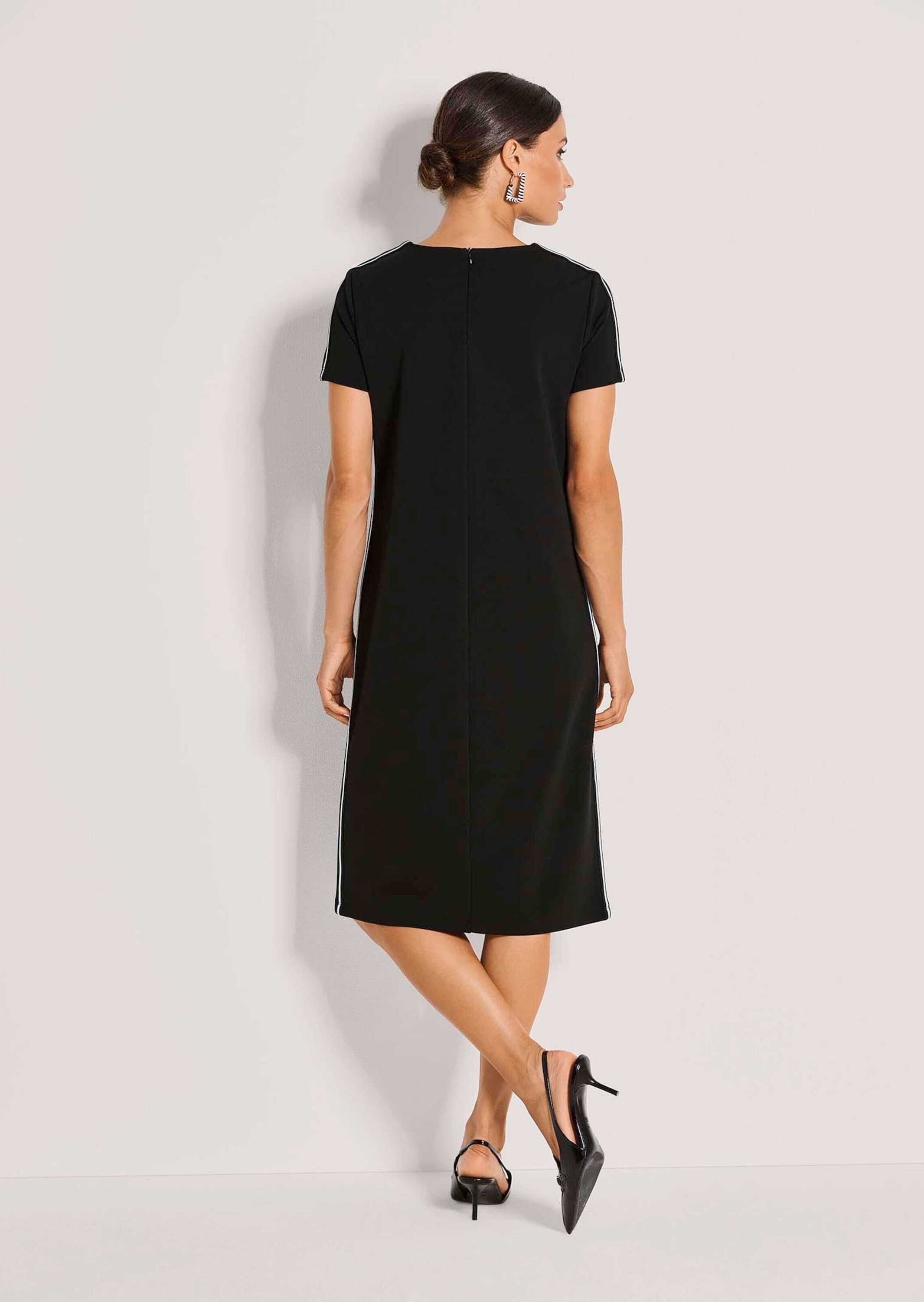 MADELEINE Midikleid »Jerseykleid Viskosekleid mit Kontraststreifen«