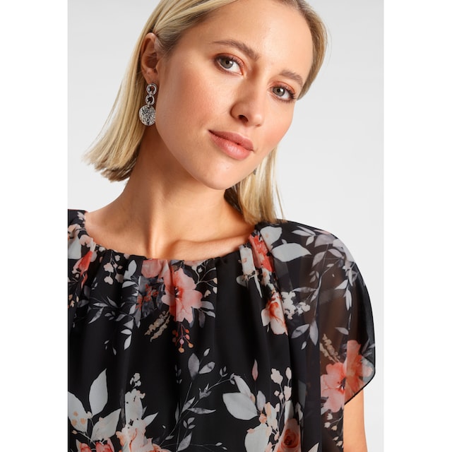 Melrose Shirtbluse, mit bedrucktem Chiffon online kaufen | BAUR