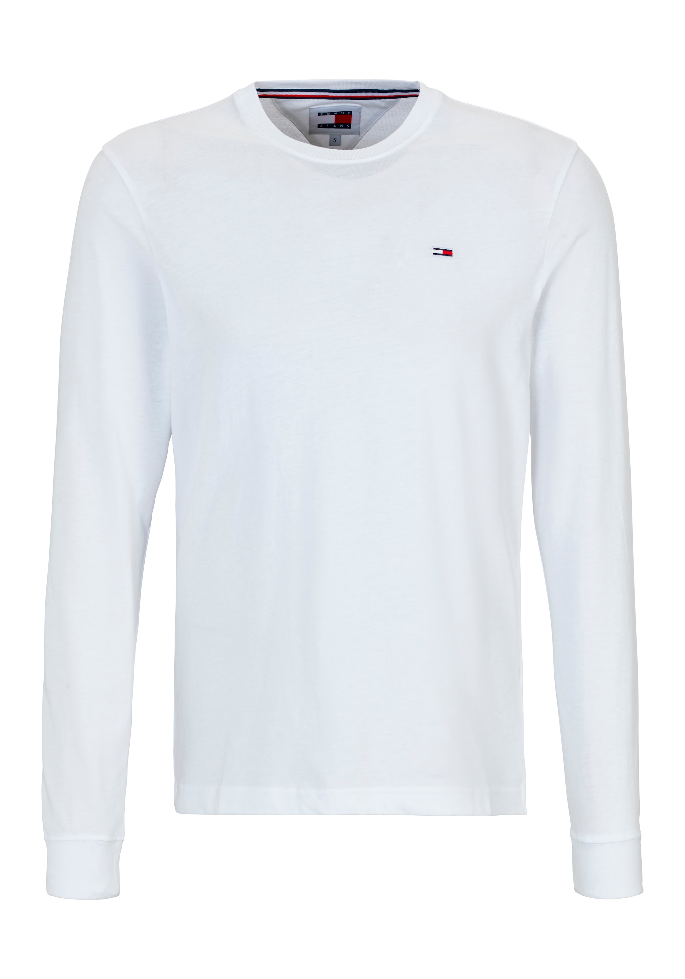 Tommy Jeans Langarmshirt »TJM REG 2 PACK LS TEE«, mit bestickten Markenlogo auf Brusthöhe