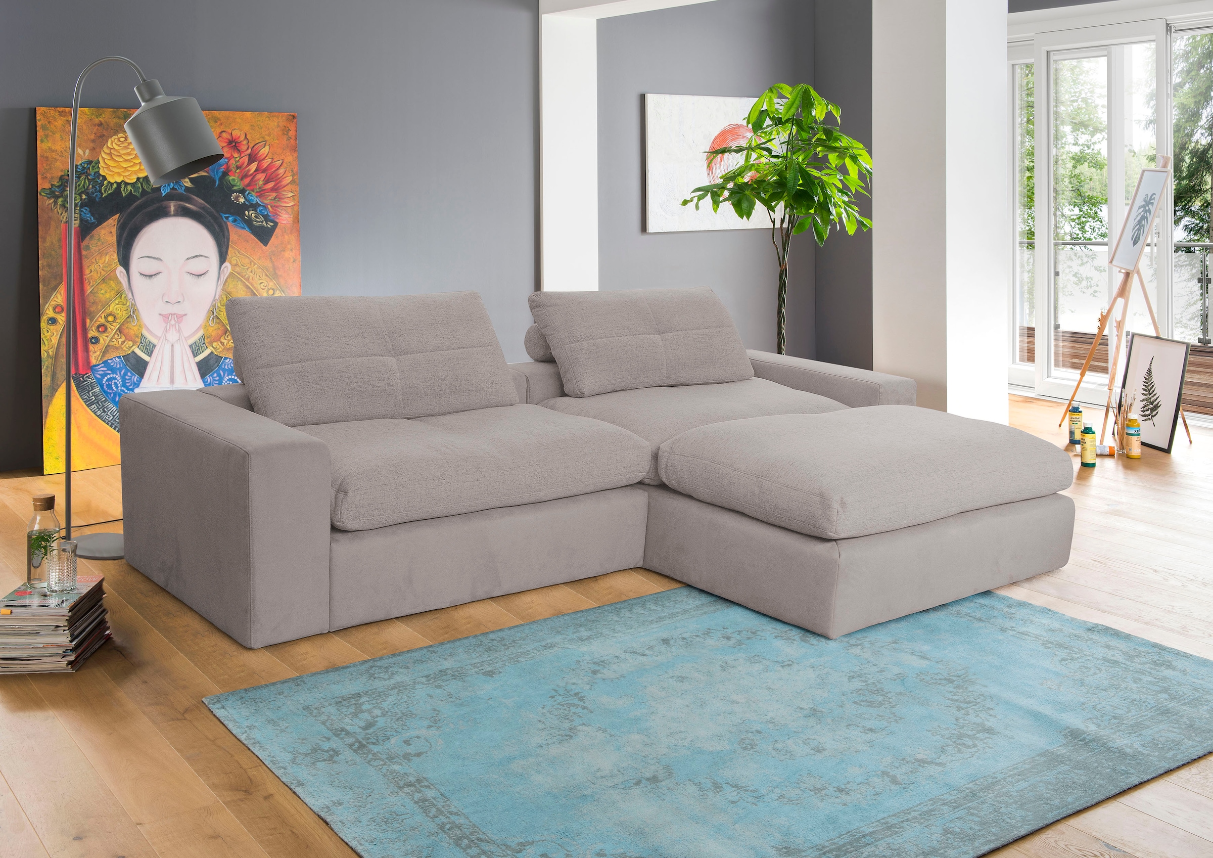 alina Ecksofa "Sandy" mit losen Sitz- und Rückenkissen günstig online kaufen