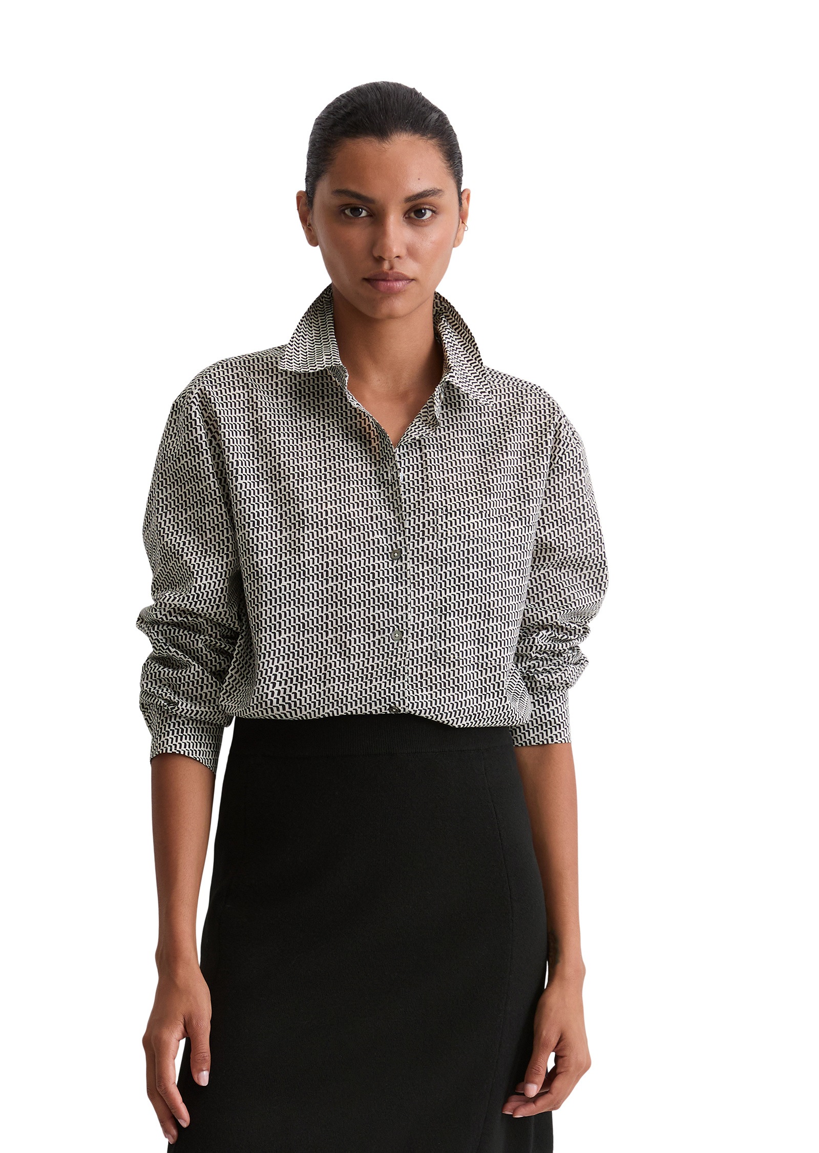 Marc OPolo Langarmbluse "aus Silky-Touch-Voile" günstig online kaufen