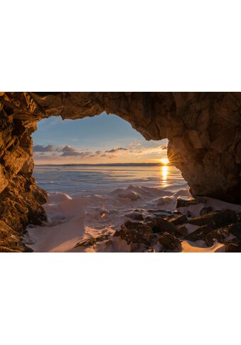 Papermoon Fototapetas »Höhle ant Meer«