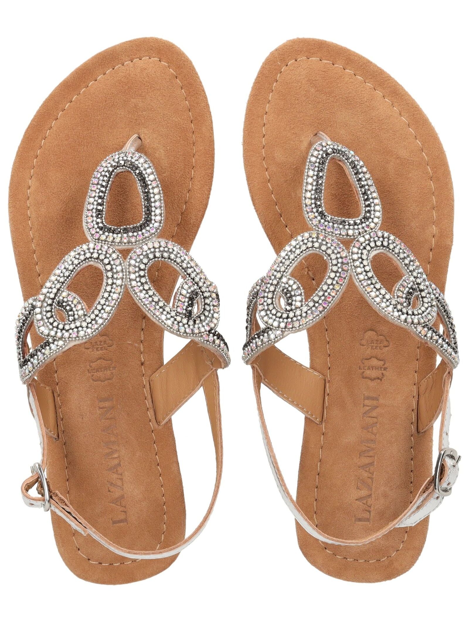 Lazamani Riemchensandale »Lazamani Sandalen Leder/Textil«
