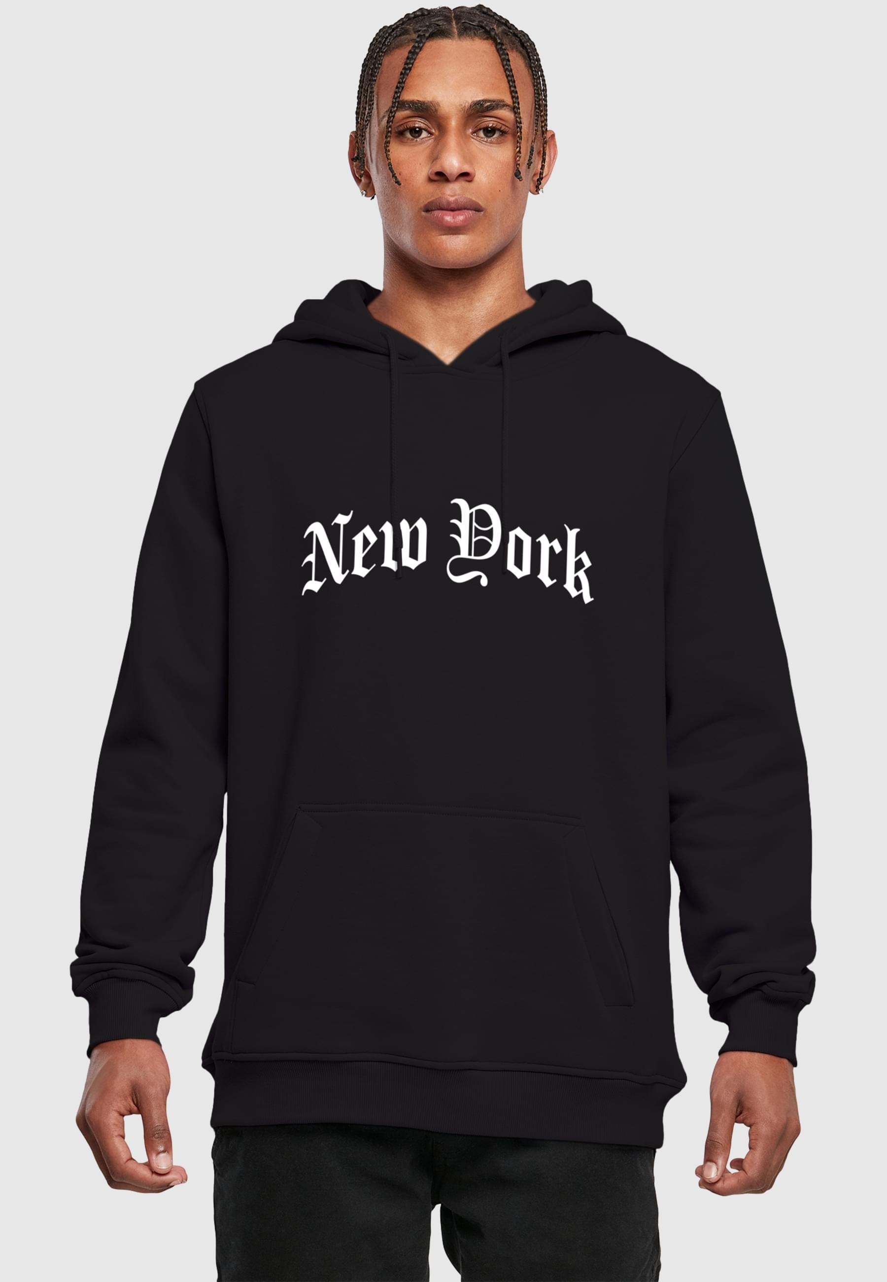MisterTee Kapuzensweatshirt »MisterTee New York Wording Hoody«, (1 tlg.)