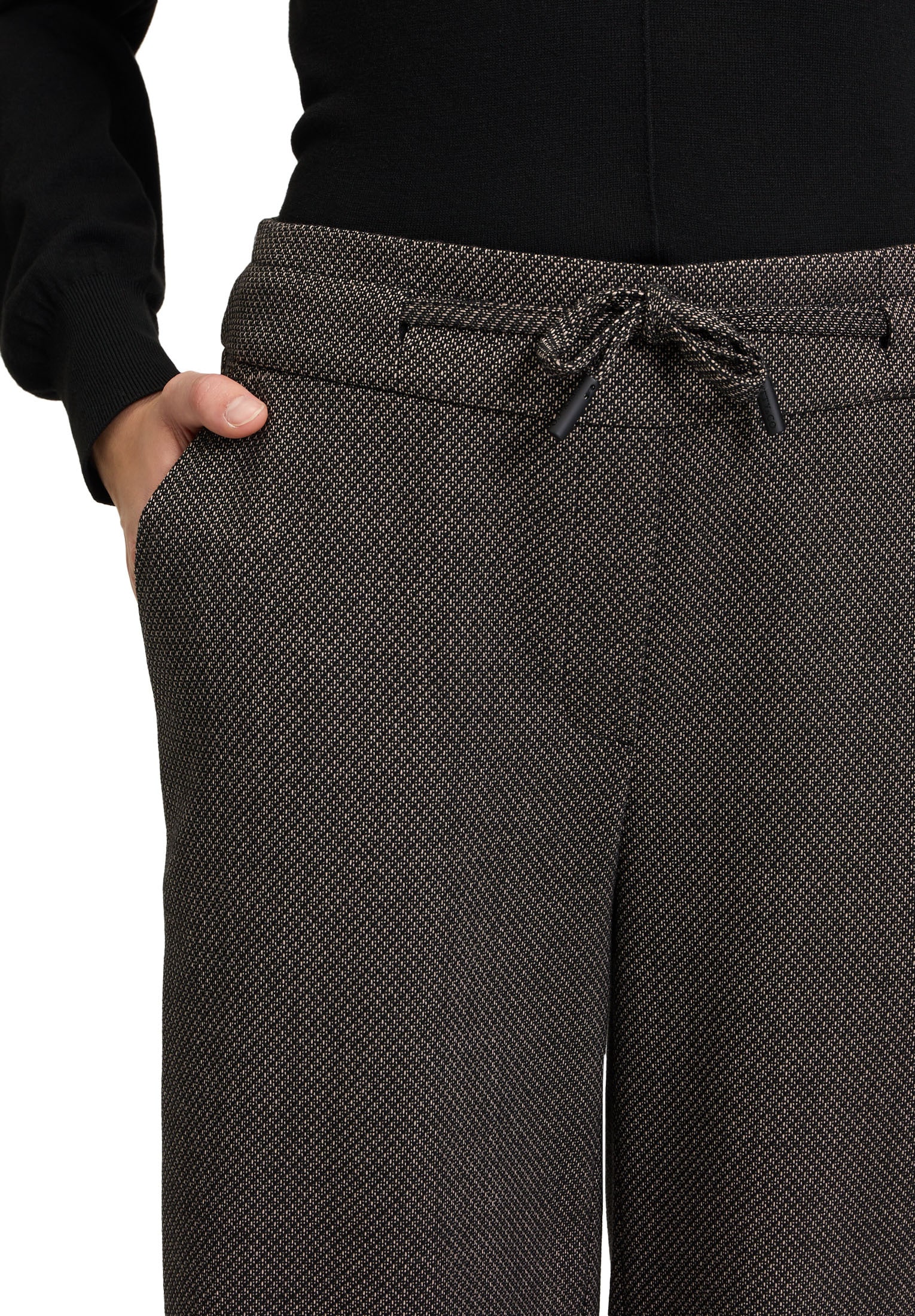 Betty&Co Anzughose »Betty & Co Damen Anzughose mit Bindegürtel«, Material