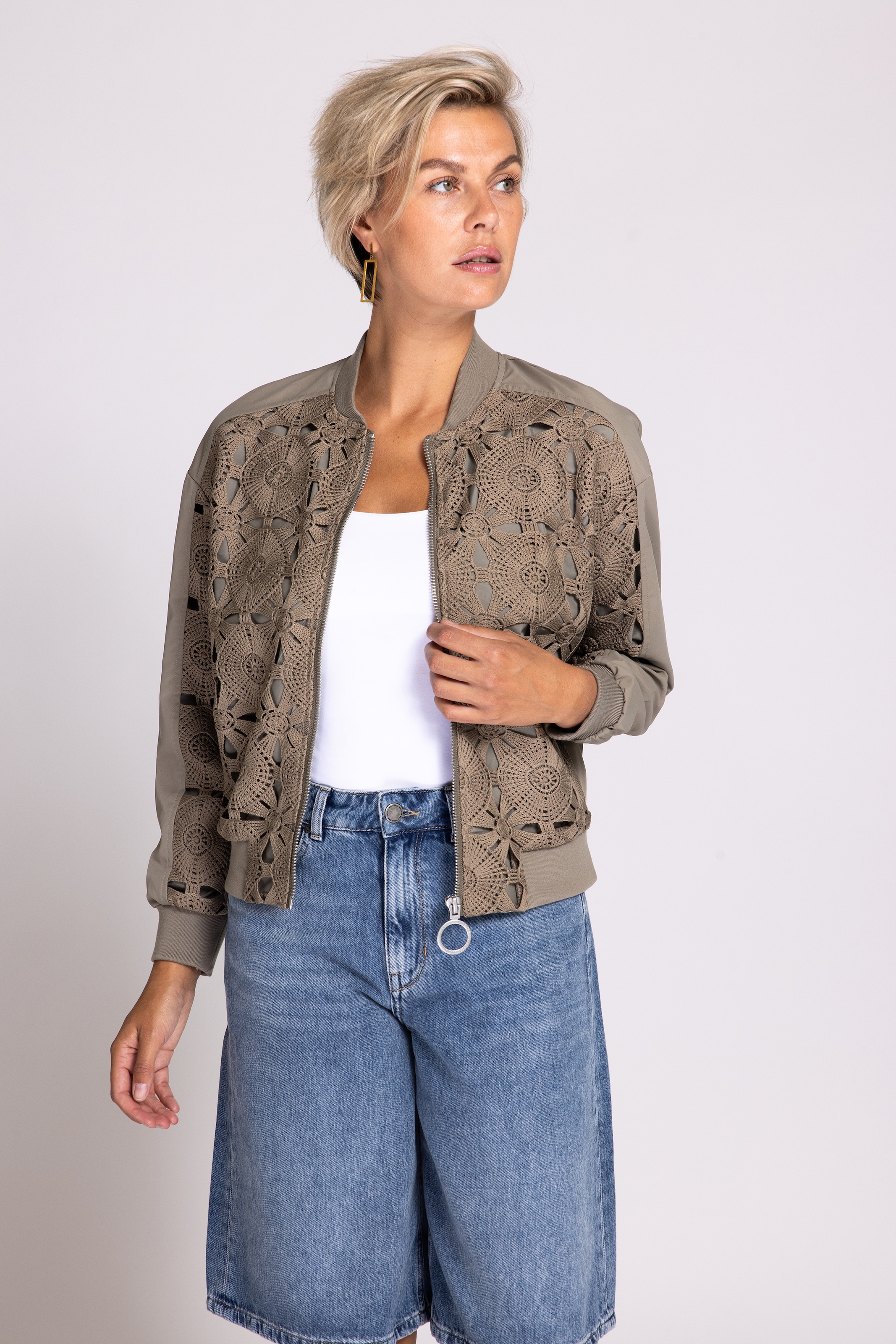 Zhrill "ZHBELL" ohne Kapuze mit gestrickter-gehäkelter Front günstig online kaufen