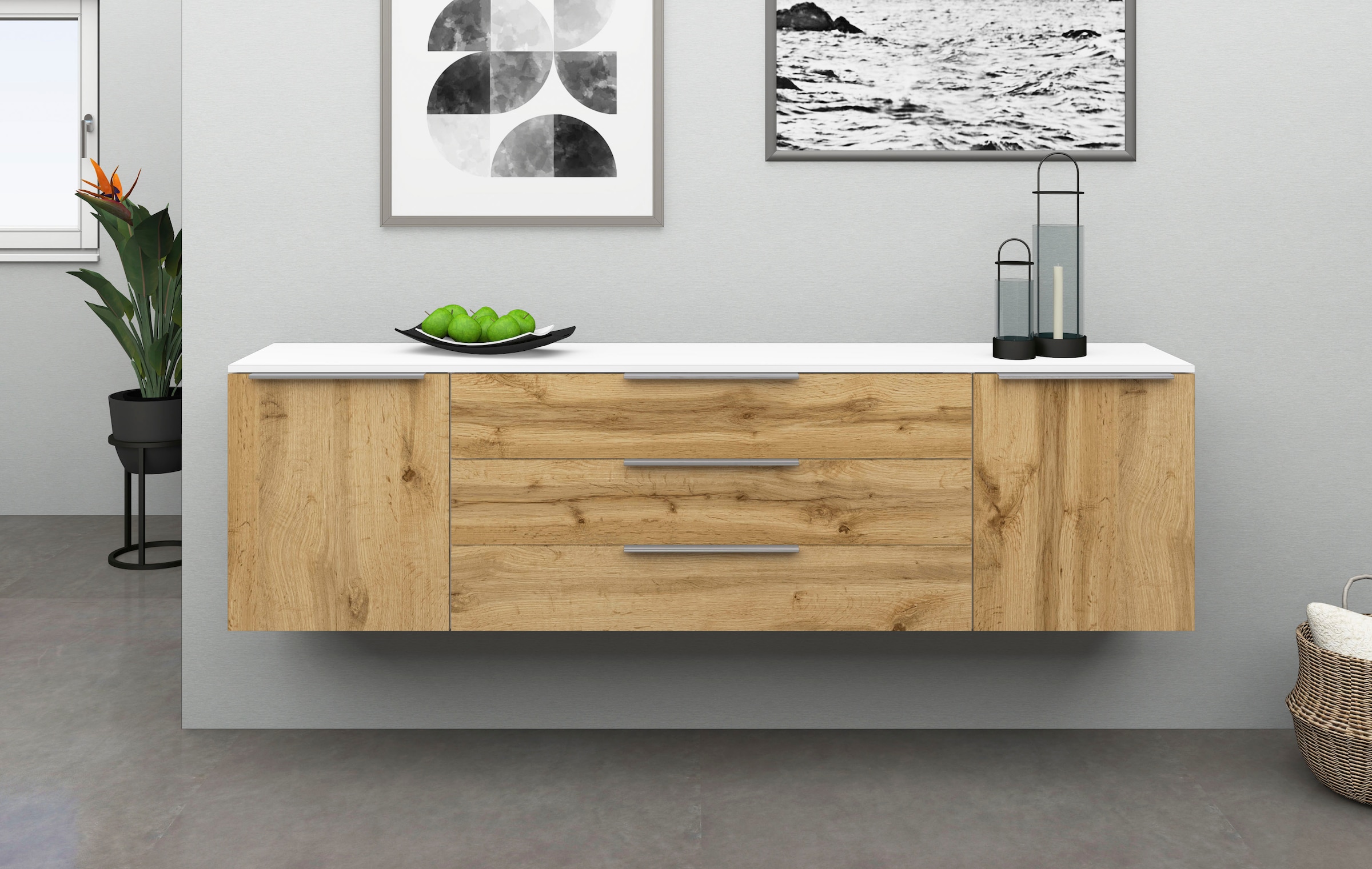 borchardt Möbel Sideboard "Oliva", Breite 166 oder 200 cm günstig online kaufen