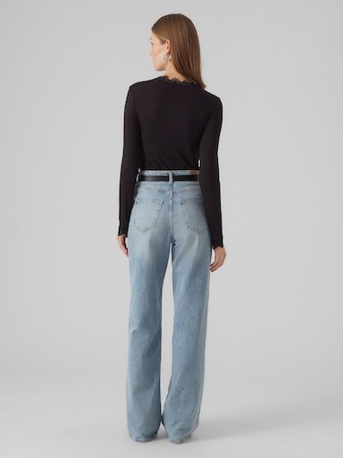 Vero Moda Stehkragenshirt "VMROSA LS HIGHNECK TOP JRS NOOS" günstig online kaufen