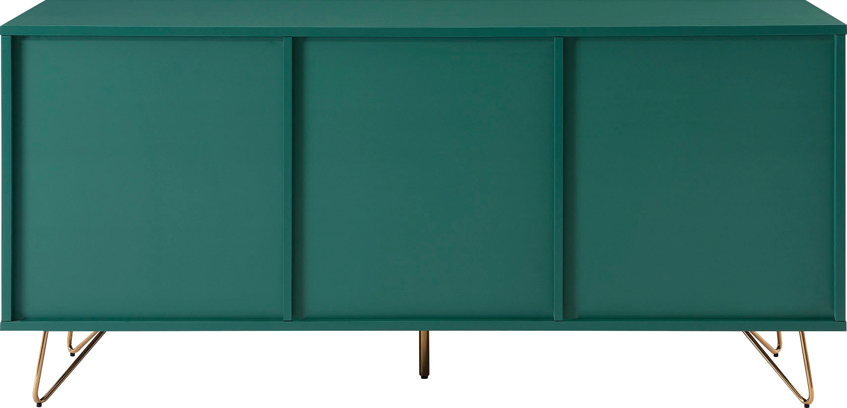 Thumbnail - SalesFever Sideboard "Bolton Zeitlose Kommode für stilvolle Ordnung" Kommode mit Haarnadelbeine aus Metall mit Messingle...