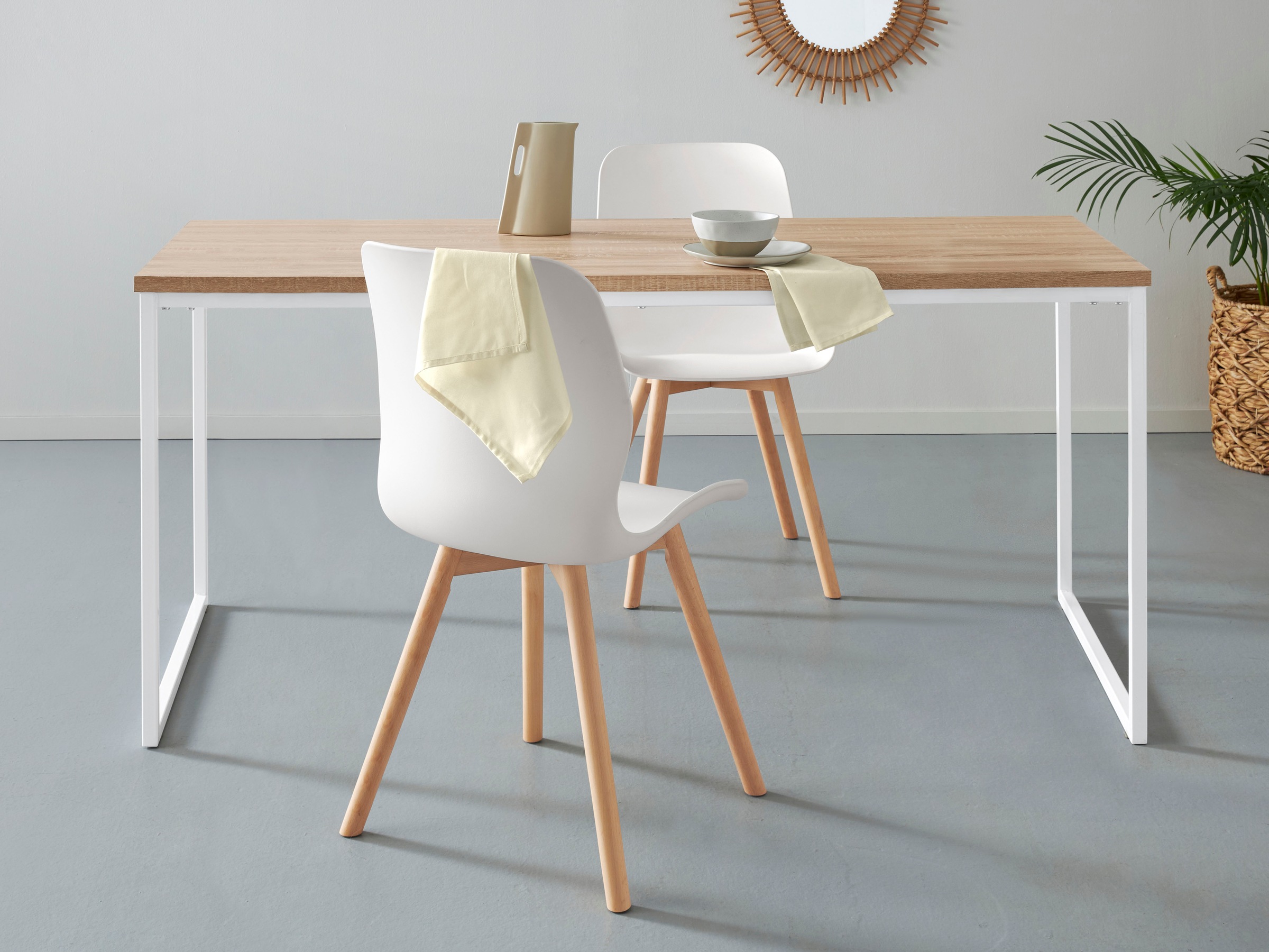 andas Esstisch "Hulsig" 1 Stk. tlg. mit Tischplatte in einer Holzoptik und günstig online kaufen