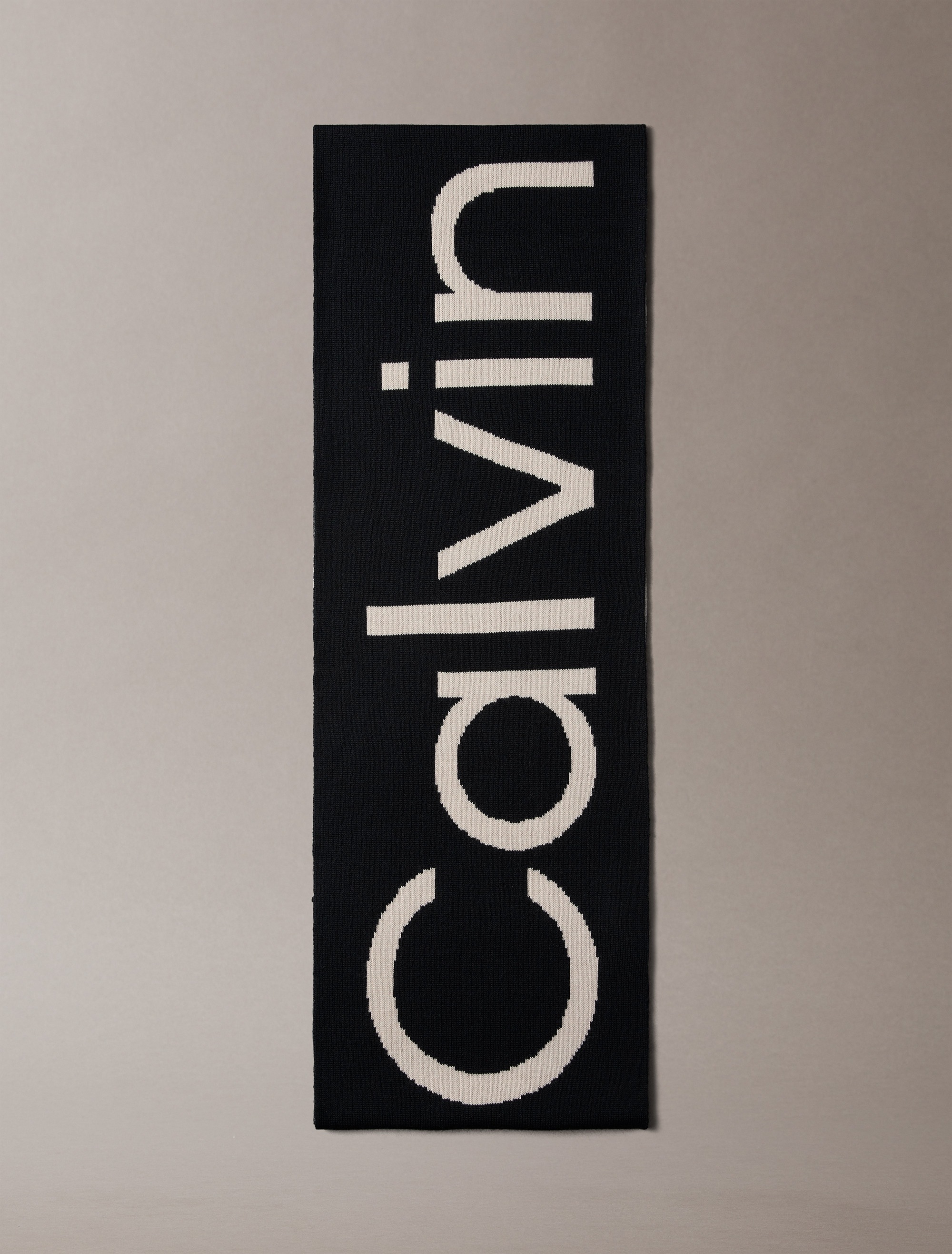Calvin Klein Modetuch "BOLD LOGO 2-TONE WOOL HW SCARF", Perfekt für den All günstig online kaufen