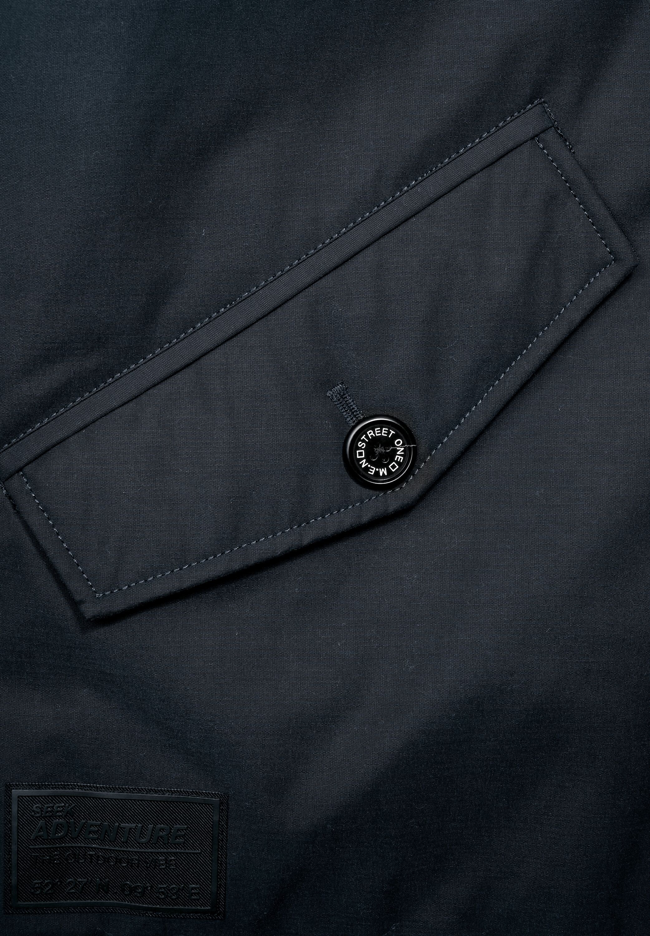 STREET ONE MEN Parka, mit Kapuze, mit Brusttasche