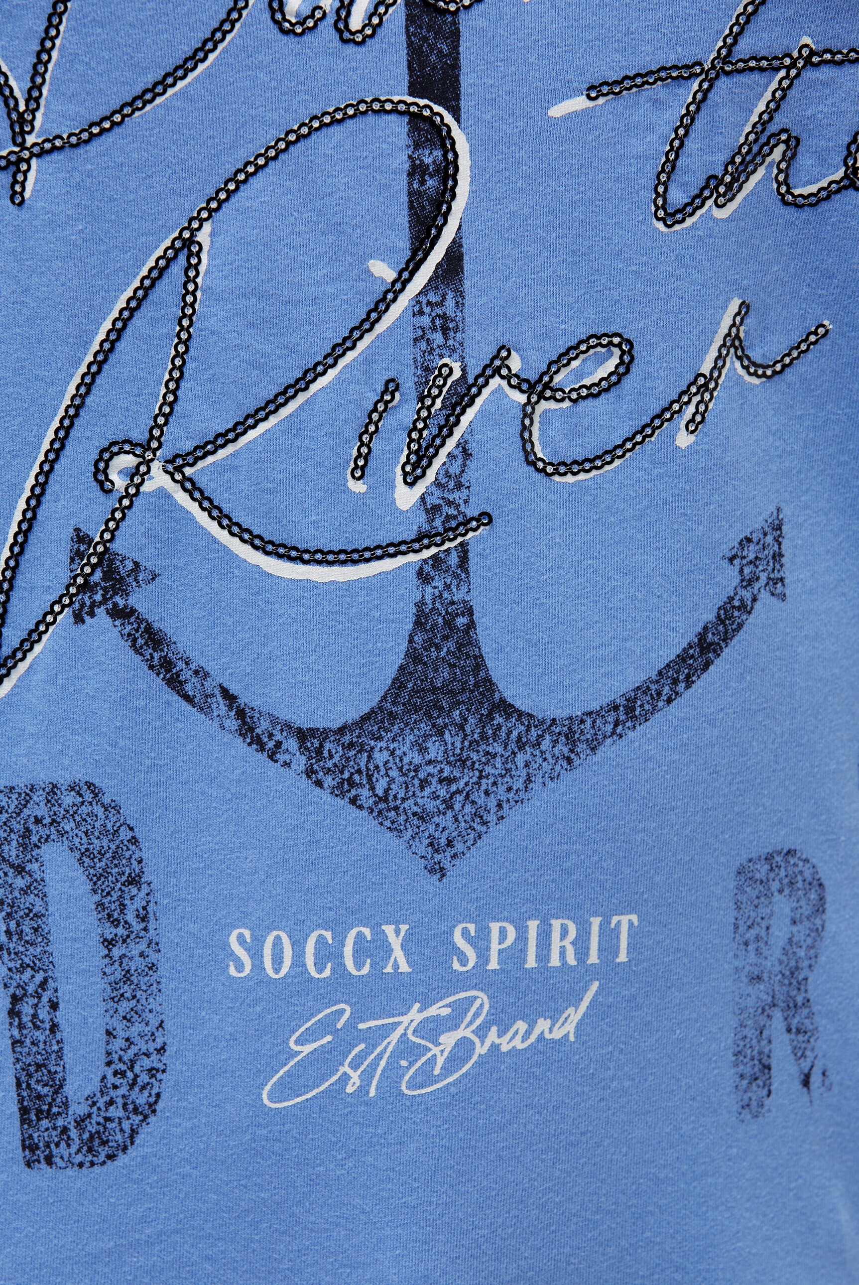 SOCCX Rundhalsshirt mit Baumwolle