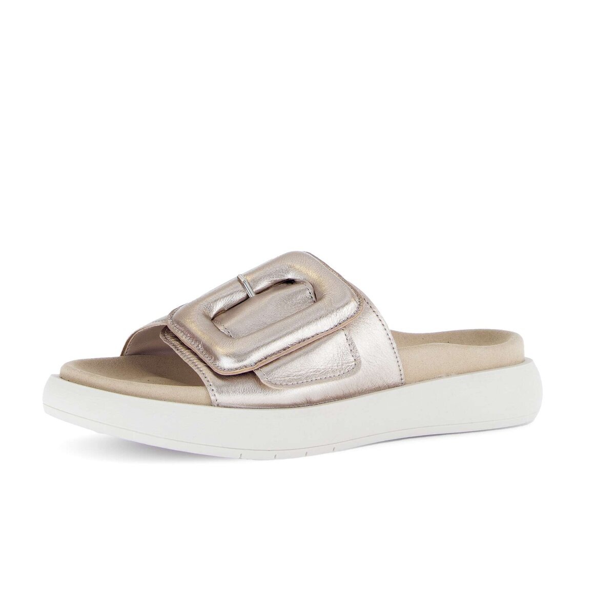 Pantolette GABOR "Pantolette", Damen, Gr. 36, gold, Schuhe Pantolette