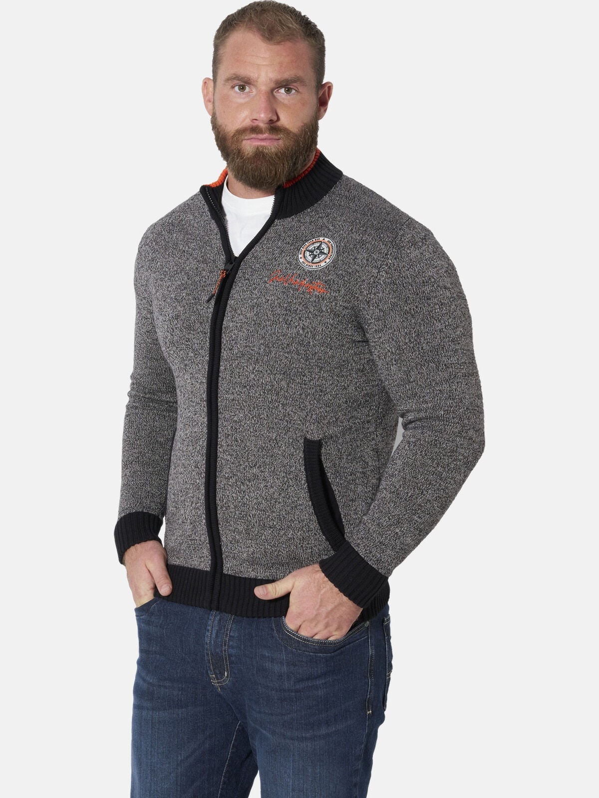 Jan Vanderstorm Strickjacke "Strickjacke HESAR"