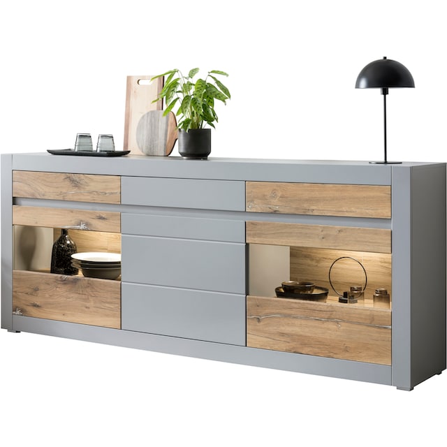 Breite Funktion, Sideboard Türen »CASABLANCA«, 217 Schubkästen mit BAUR Soft-Close- und INOSIGN | cm