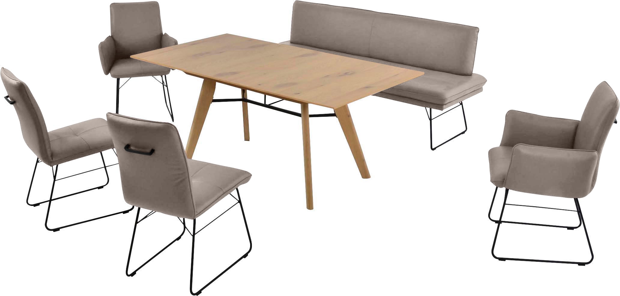 K+W Komfort & Wohnen Essgruppe "Giacomo IV" 6 Stk. tlg. Polsterbank in 2 Gr günstig online kaufen