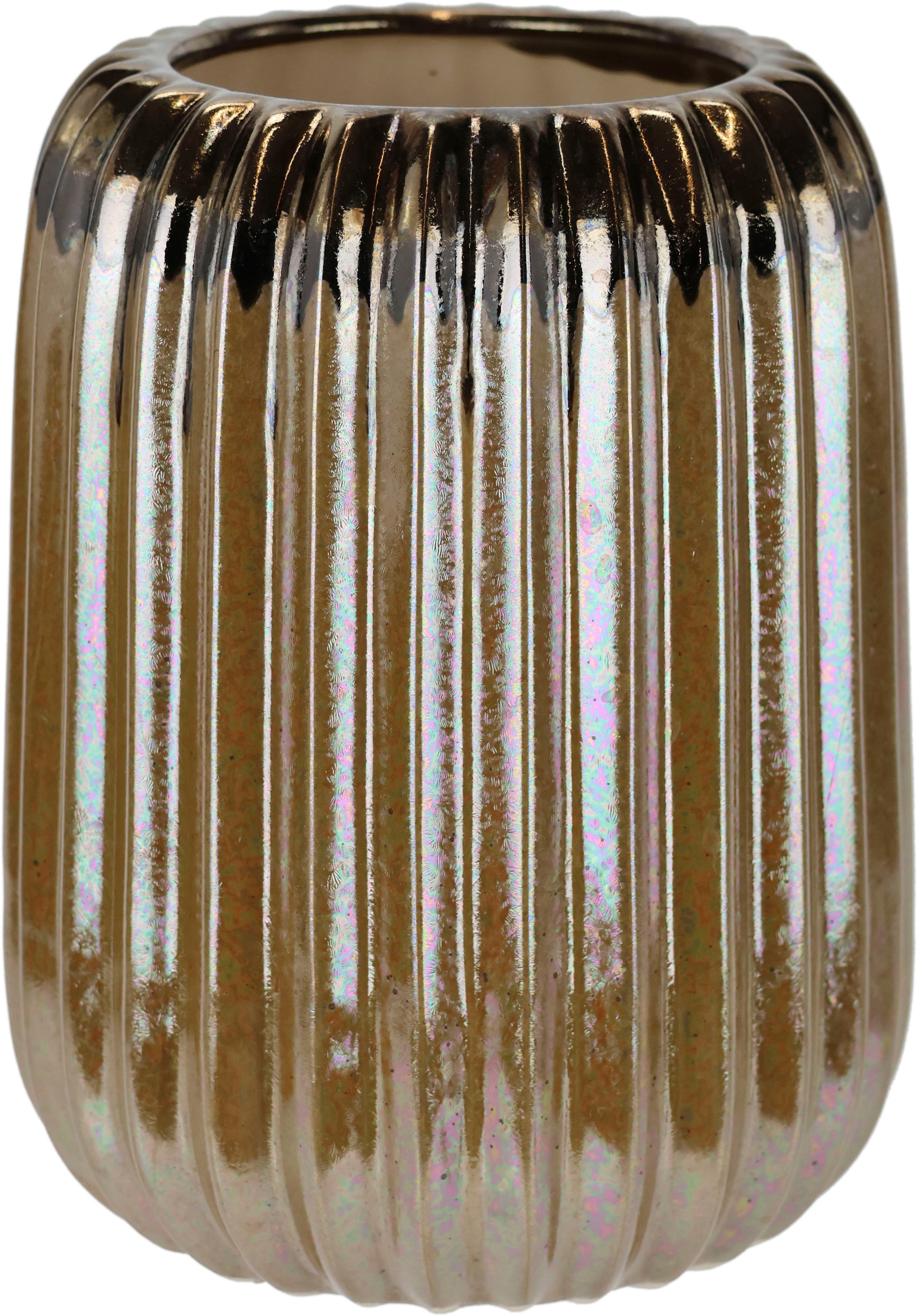 I.GE.A. Dekovase "Tischvase aus Keramik, Blumenvasen, Höhe ca. 18 cm" dekor günstig online kaufen