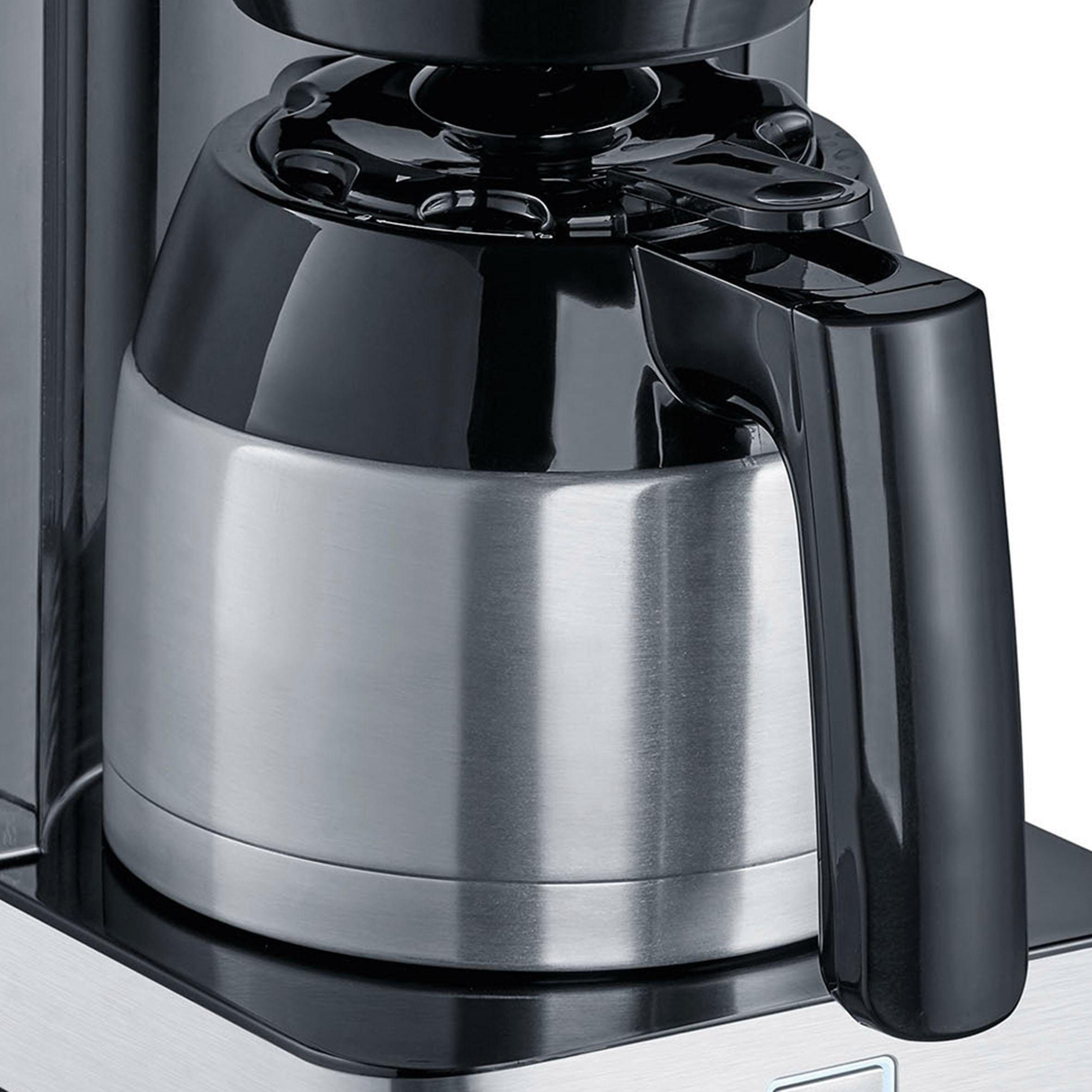 Graef Filterkaffeemaschine »FK 412«, 1 l Kaffeekanne, Korbfilter, 1x4, mit Thermokanne, schwarz