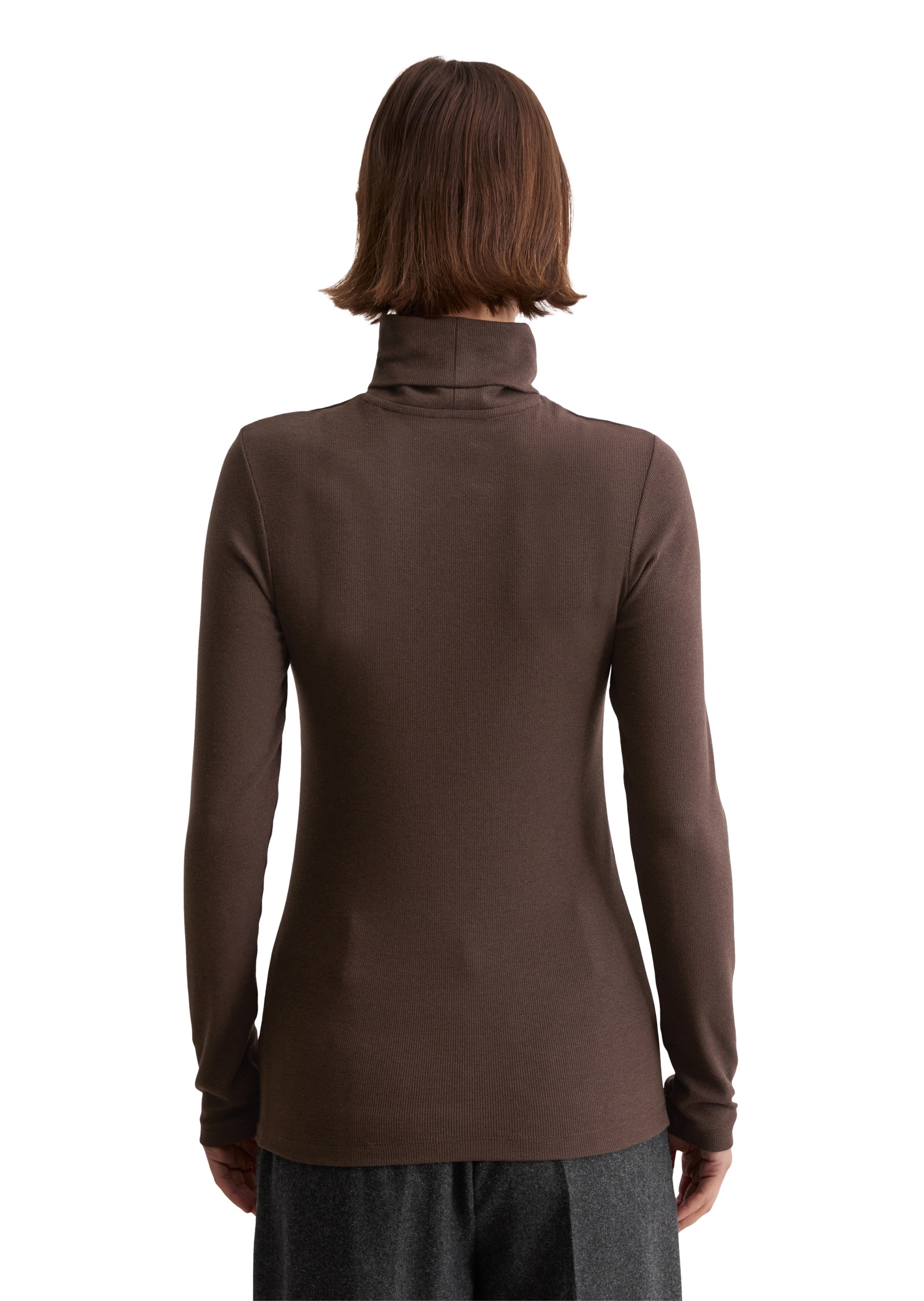 Marc O'Polo Langarmshirt »aus soft geripptem Jersey«