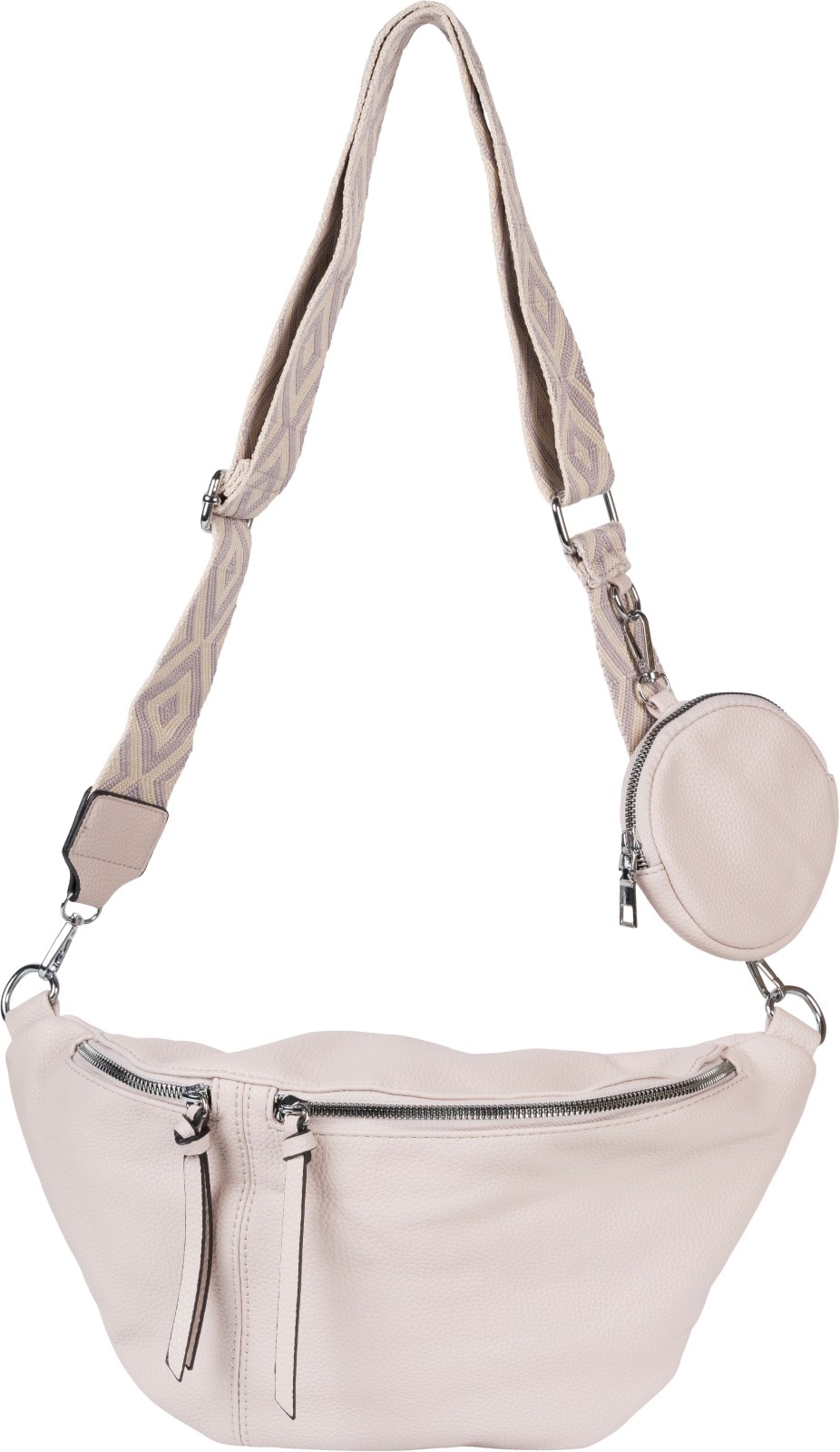 styleBREAKER Umhängetasche "Halbmond Crossbody Bag Set 3-Teilig"