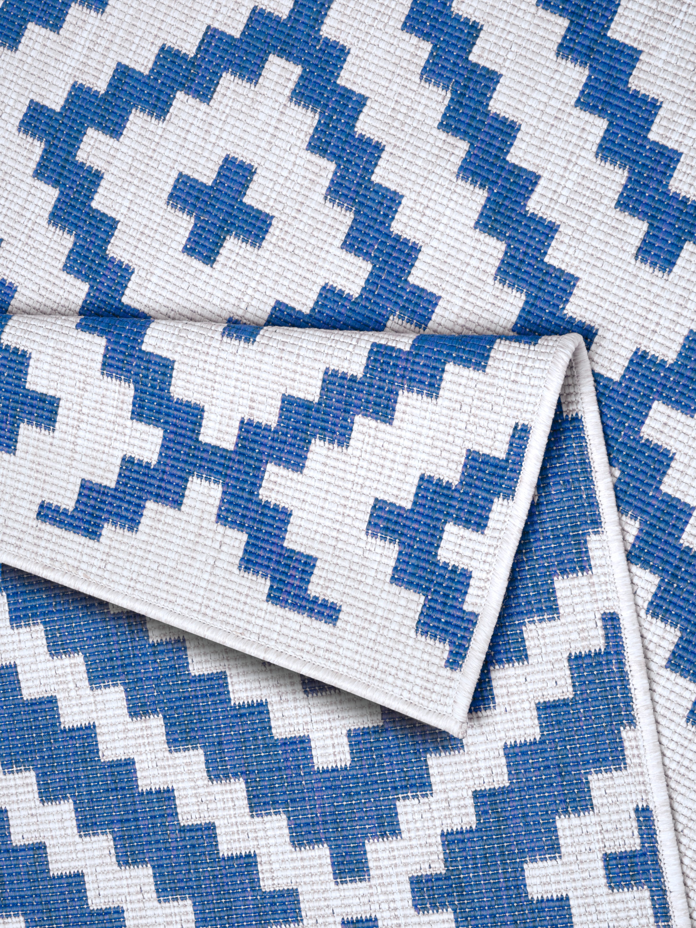 my home Teppich »Ronda Wendeteppich«, rechteckig, 5 mm Höhe, Sisal-Optik, Flachgewebe, In- und Outdoor, geometrisches Boho Design