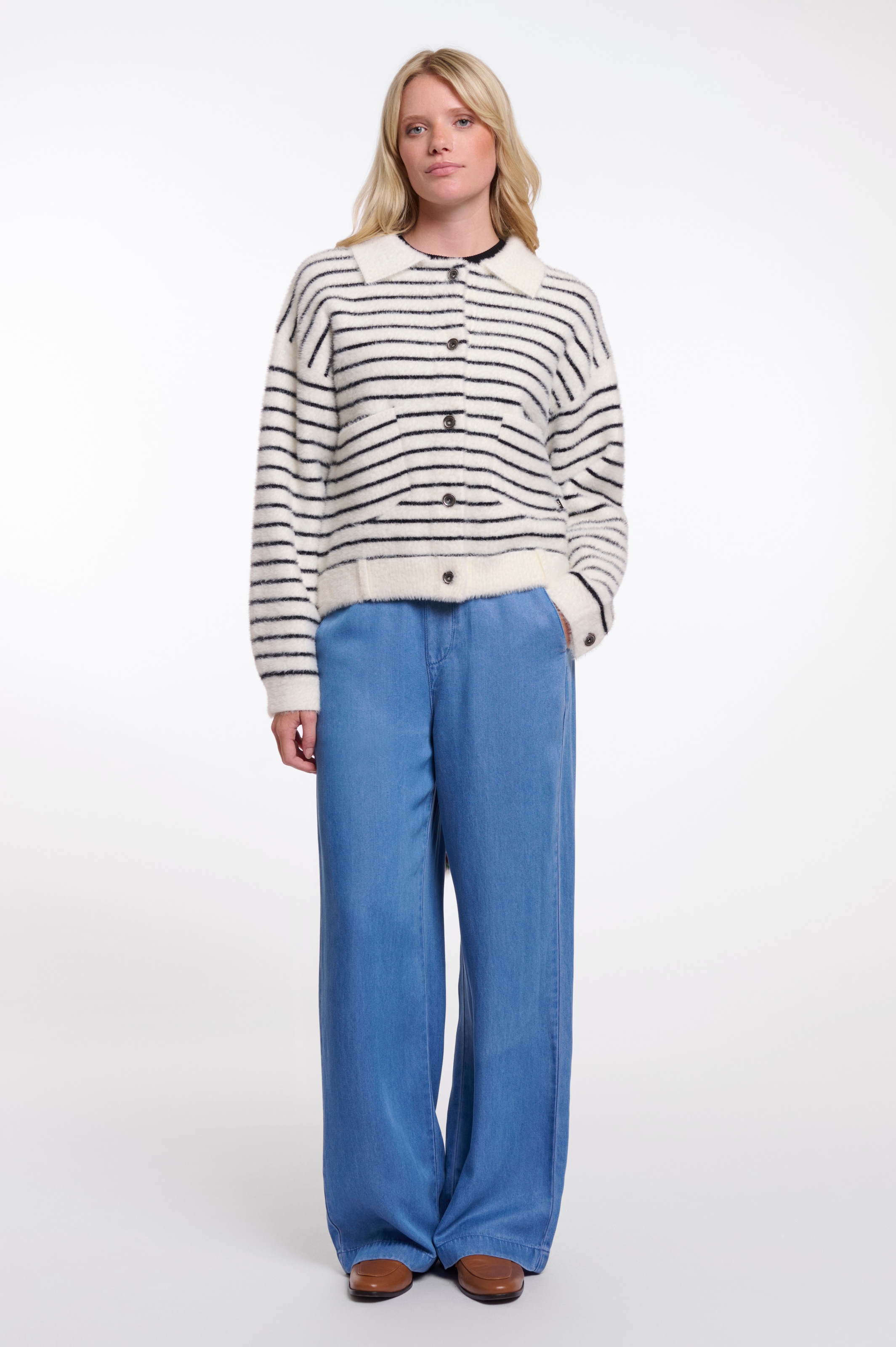 Rino & Pelle Strickjacke »BUBBLY« mit flauschiger Optik