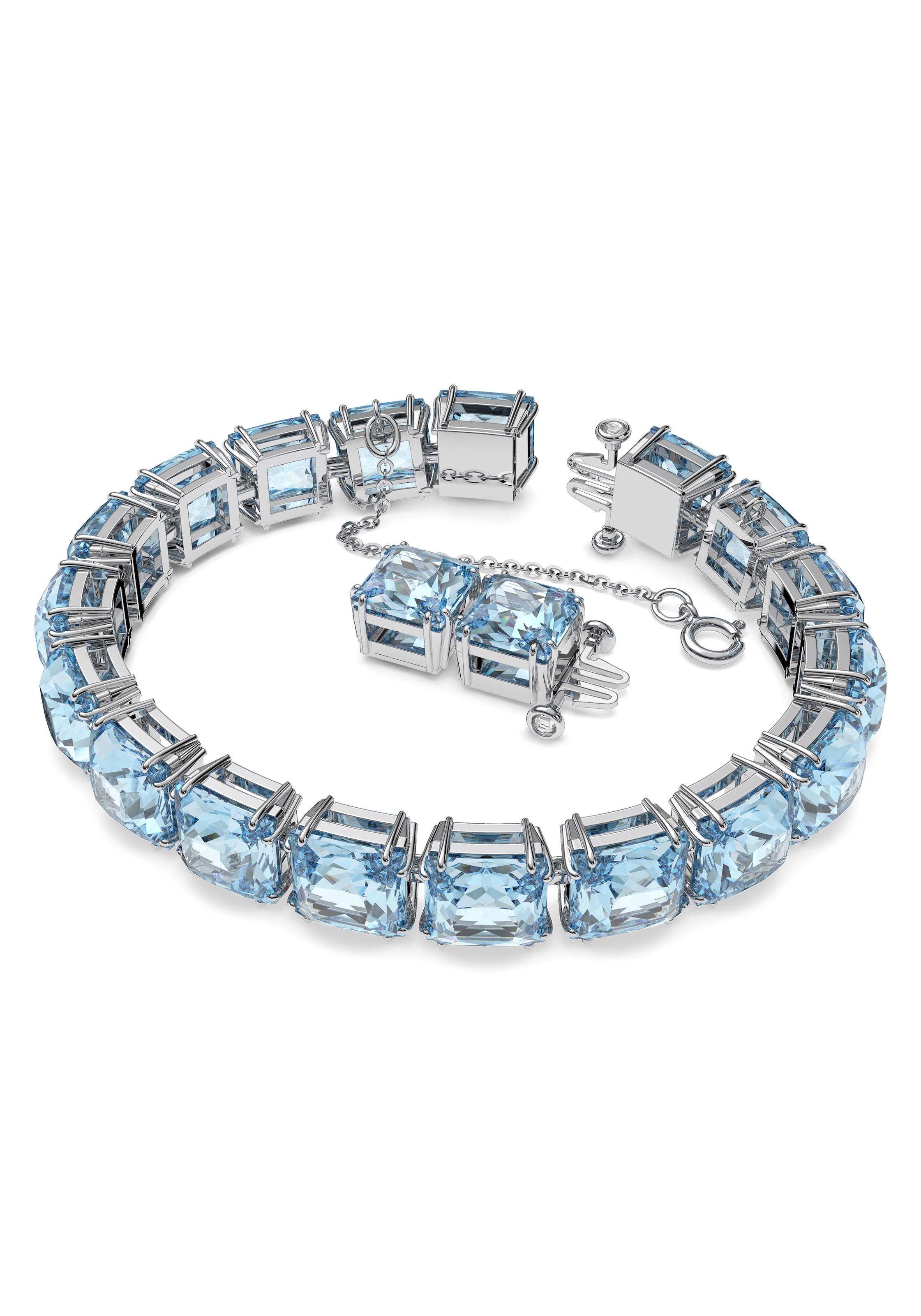 Swarovski Armband »Millenia, Kristalle im Quadrat Schliff, 5612682, 5614924«, mit Swarovski® Kristall