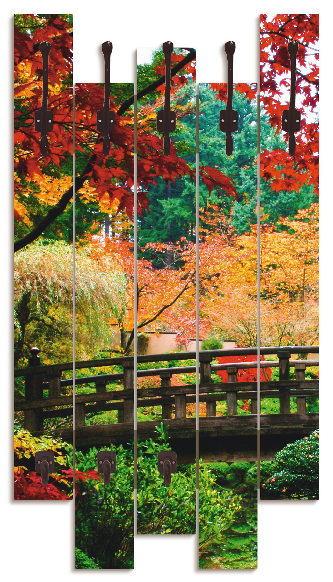Artland Garderobenleiste »Eine Brücke im japanischen Garten«, teilmontiert